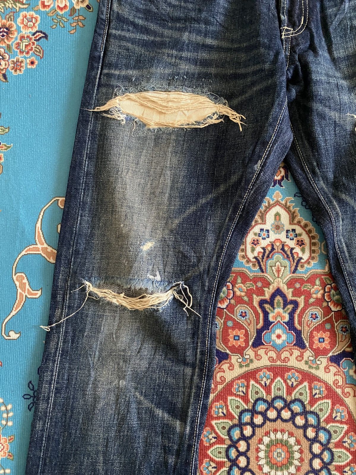 Japanese Brand Japanese Brand Glamb Japan Distressed Denim Size US 31 - 7 Thumbnail