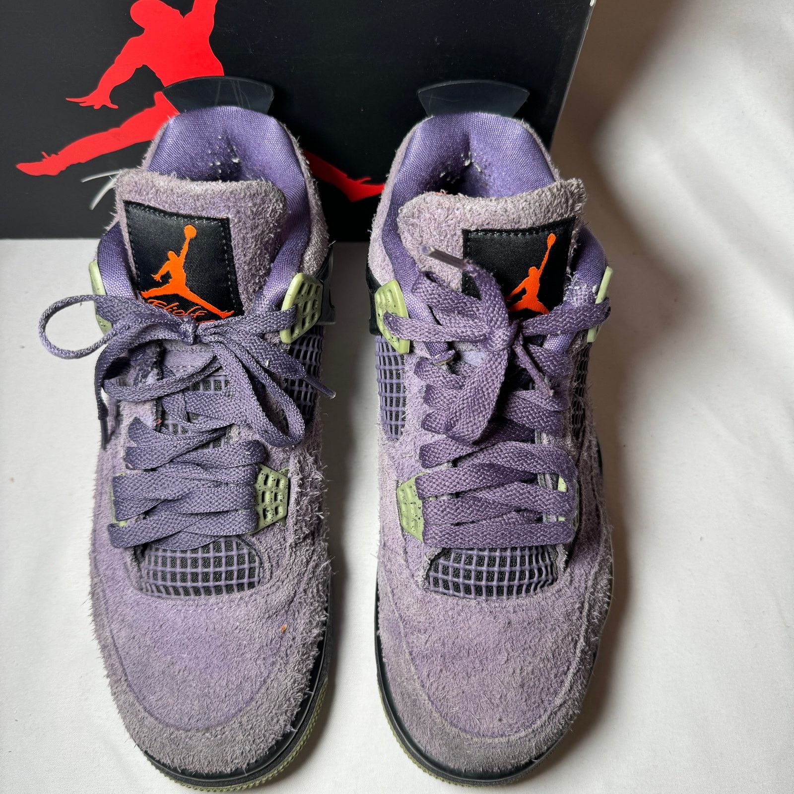 Jordan Brand × Nike Size 7.5 Nike Air Jordan 4 Retro Canyon Purple Women's Shoes Size US 7.5 / IT 37.5 - 4 Thumbnail