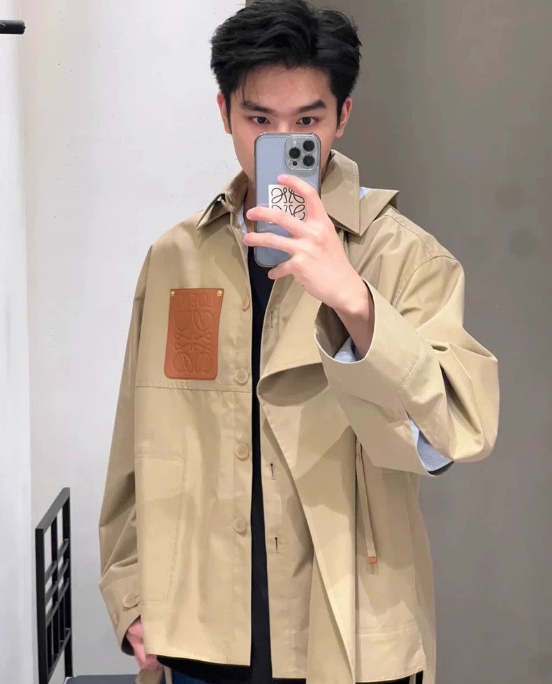 Loewe LOEWE Cotton military style hooded parker coat Size XS / US 0-2 / IT 36-38 - 2 Thumbnail