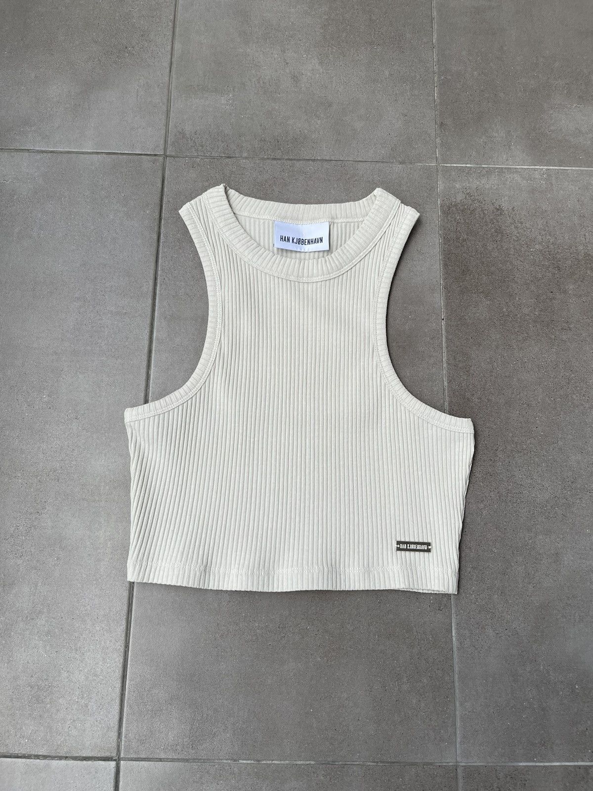 Han Kjobenhavn !DS! SS23 Han Kjobenhavn Light Ribbed Cropped Racer Top Size M / US 6-8 / IT 42-44 - 8 Thumbnail