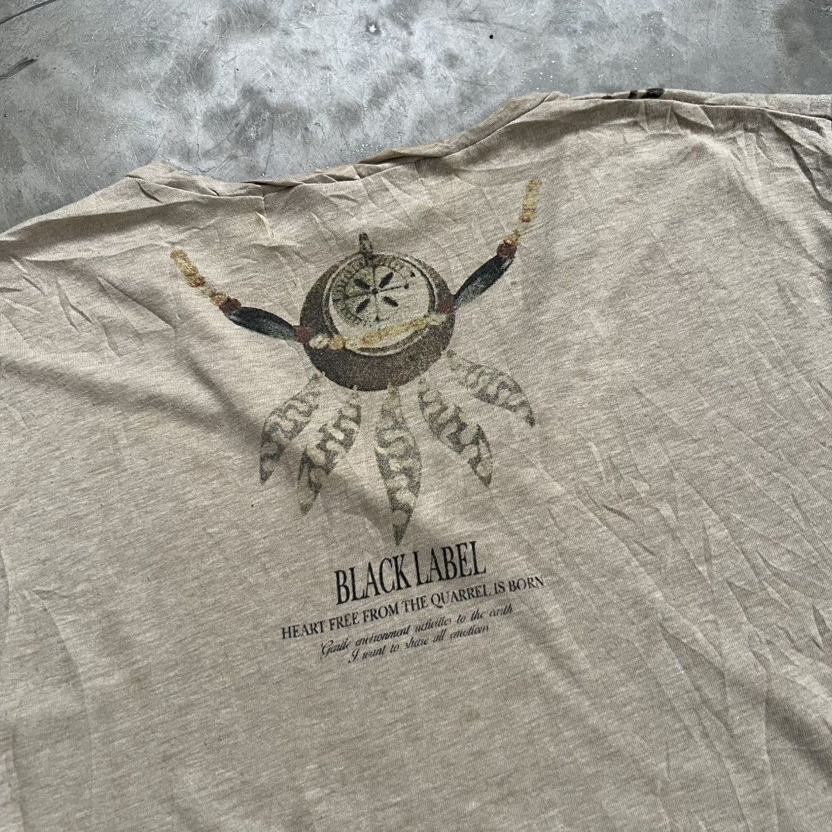 2000’s Bernings Sho 291 Black Label Necklace Printed Shirt