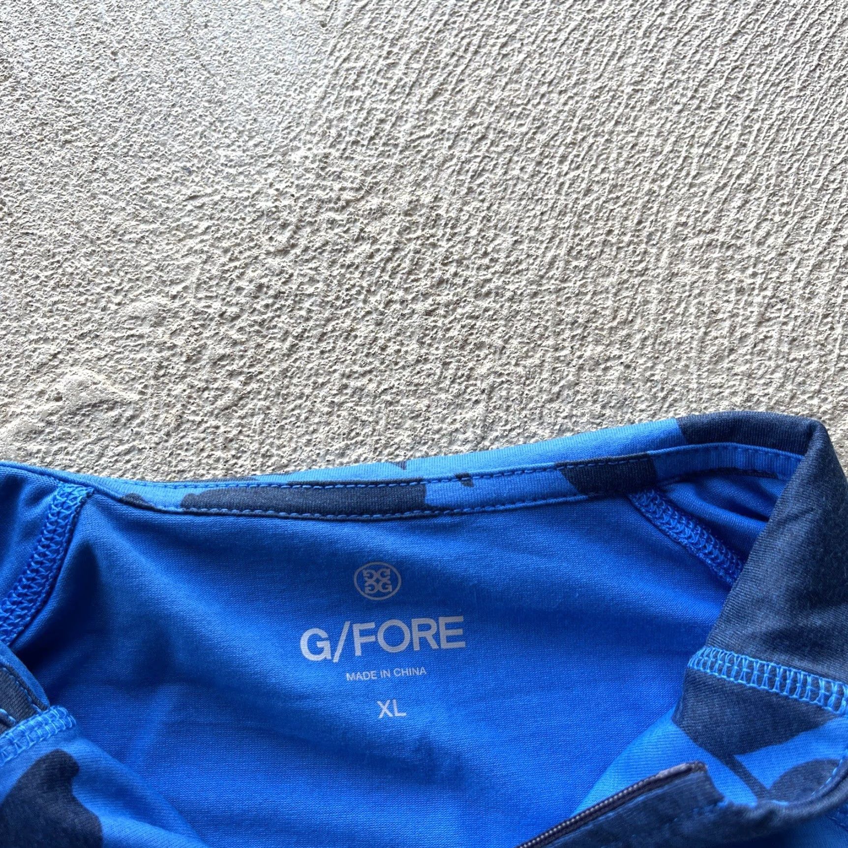 Vintage G Fore Men's XL Blue 1/4 Zip Floral Sweater Golf Performance Stretch Basic Shirt Size US XL / EU 56 / 4 - 6 Thumbnail