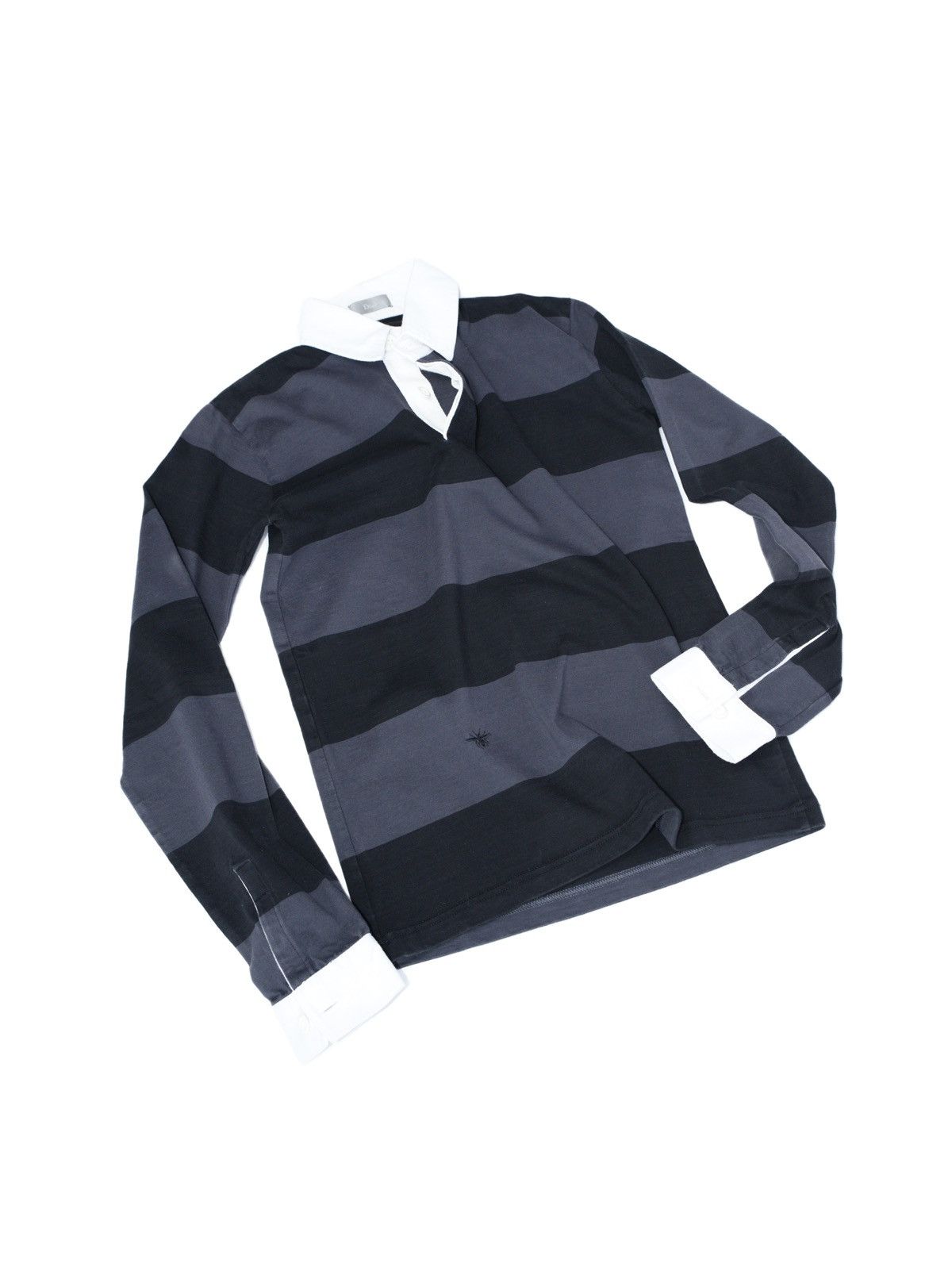 Dior Dior Homme SS05 “Untitled” Rugby Longsleeve by Hedi Slimane Size US S / EU 44-46 / 1 - 2 Thumbnail