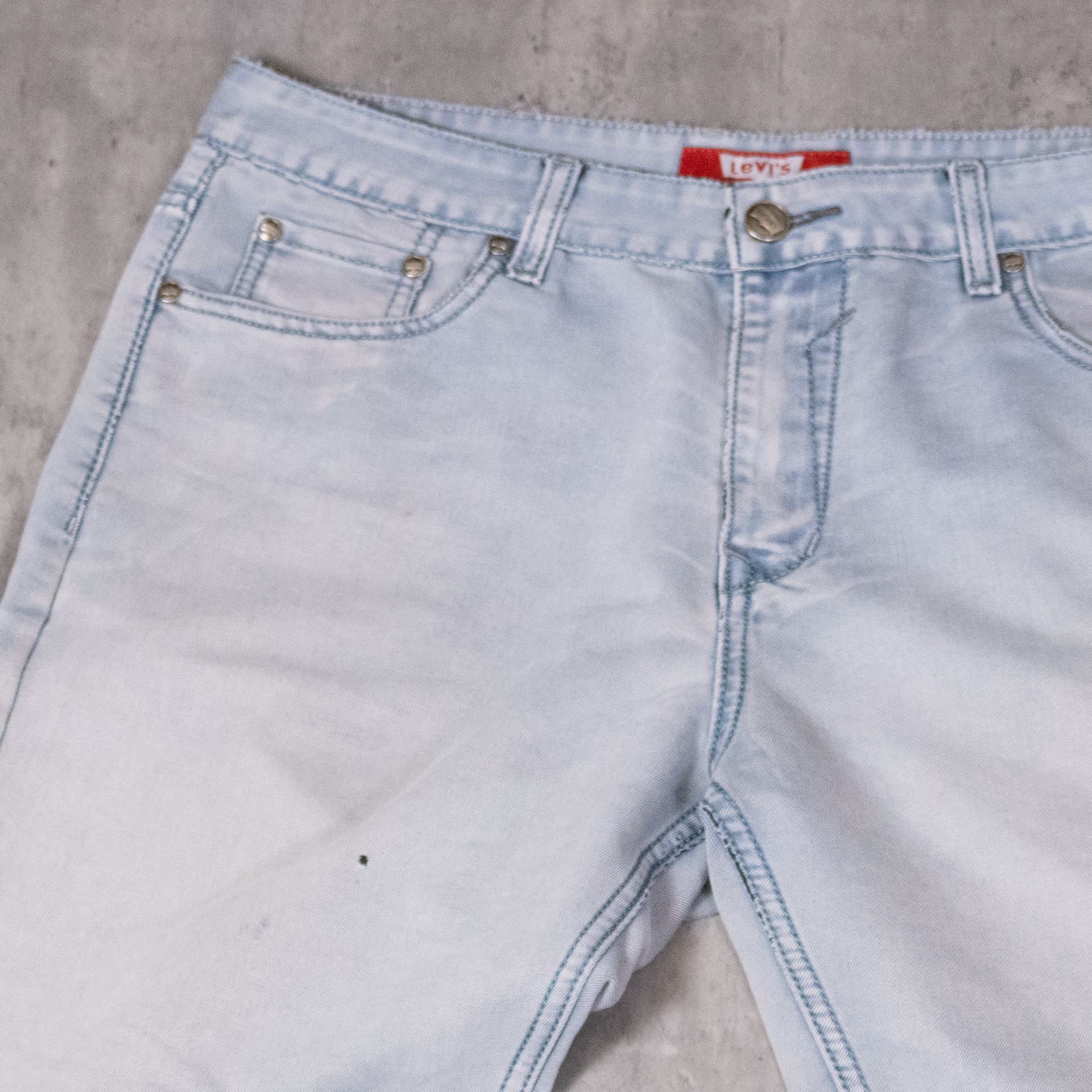 Levi's Vintage Clothing × Vintage Y2K 2000's Levis 514 Lightwash Baggy Fit Wide Denim Pant's Size US 37 - 10 Thumbnail