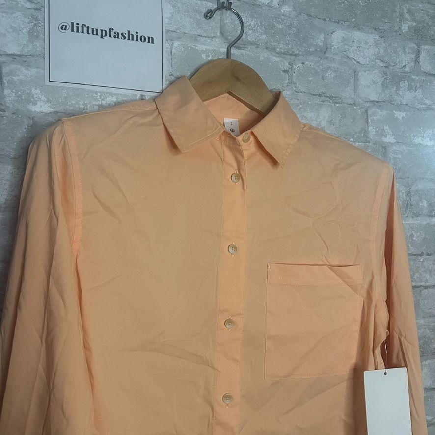 Lululemon Lululemon Womens Cotton Blend Poplin Button Down Small Size S / US 4 / IT 40 - 2 Thumbnail