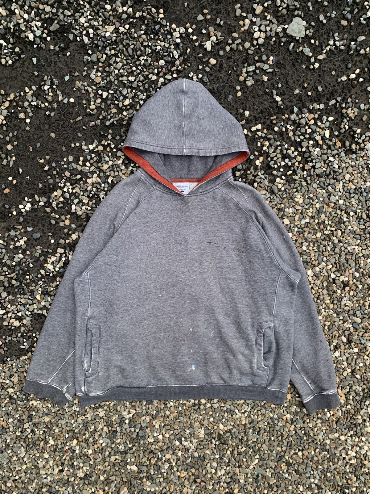 Columbia Columbia Sportswear Distressed Pullover Hooded Sweatshirt Size US L / EU 52-54 / 3 - 1 Thumbnail