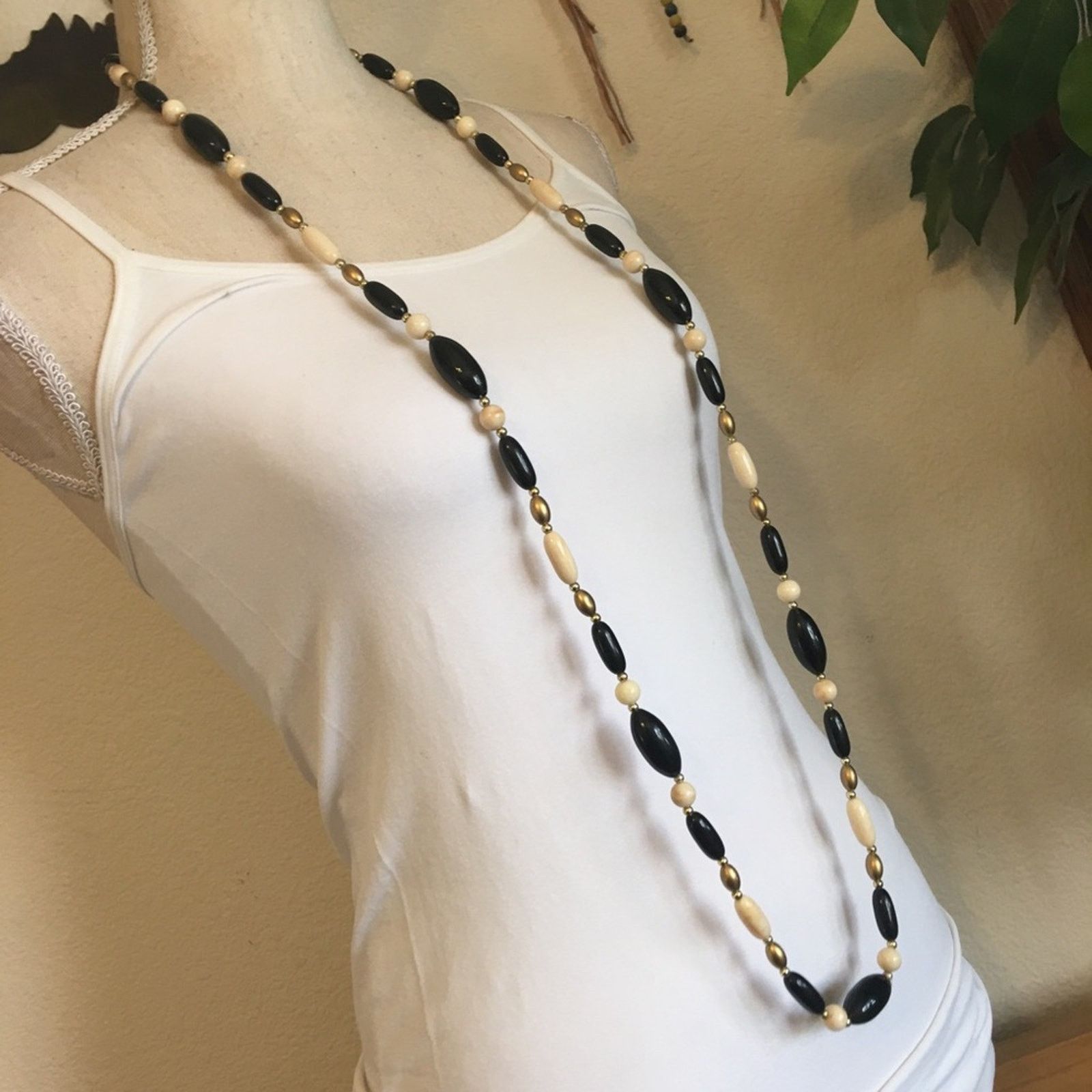 Vintage Vintage 70s multi tone bead long necklace Size ONE SIZE - 2 Thumbnail