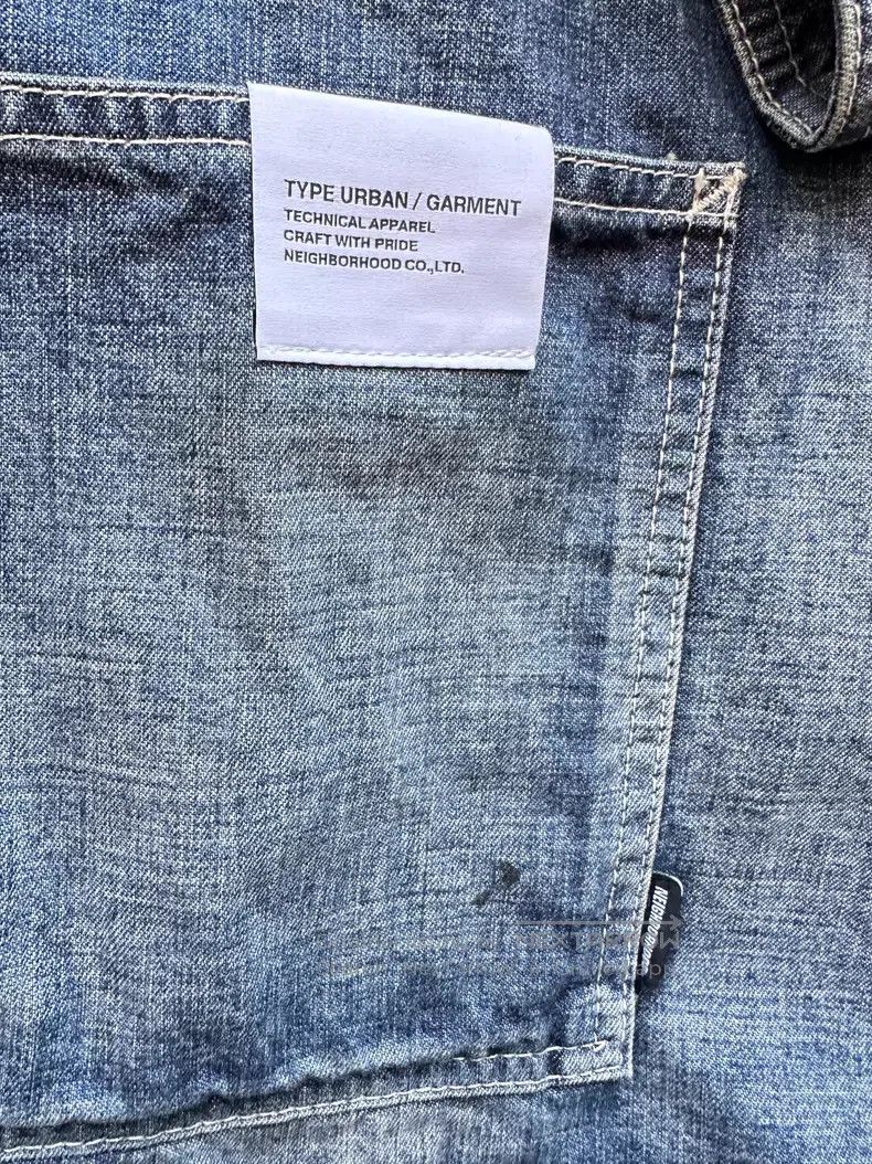 Neighborhood Neighborhood Splattered Washed Denim Jacket Size US XL / EU 56 / 4 - 4 Thumbnail