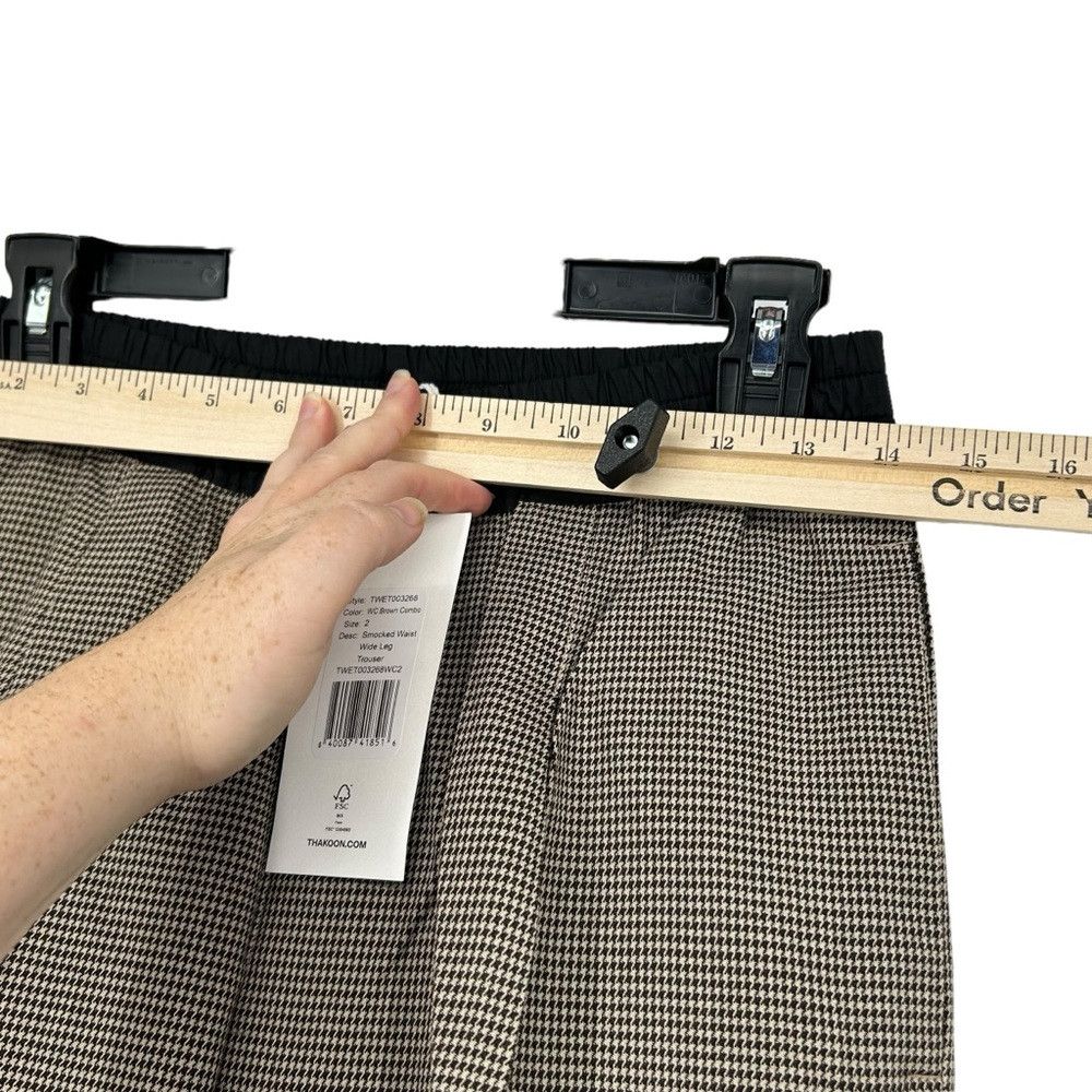 THAKOON THAKOON SMOCK WAIST RIBBED WIDE LEG TROUSERS TWET003268 WC Size 26" / US 2 / IT 38 - 5 Thumbnail