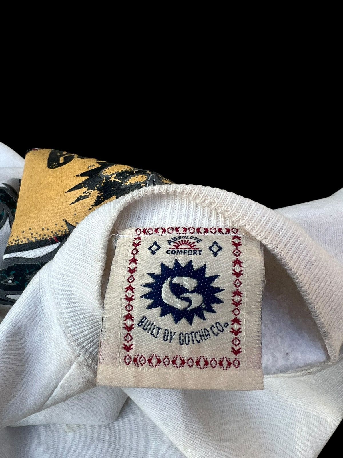 Gotcha Ageing Dirty Stains Vintage 90s Gotcha Sweatshirt Size US L / EU 52-54 / 3 - 22 Thumbnail