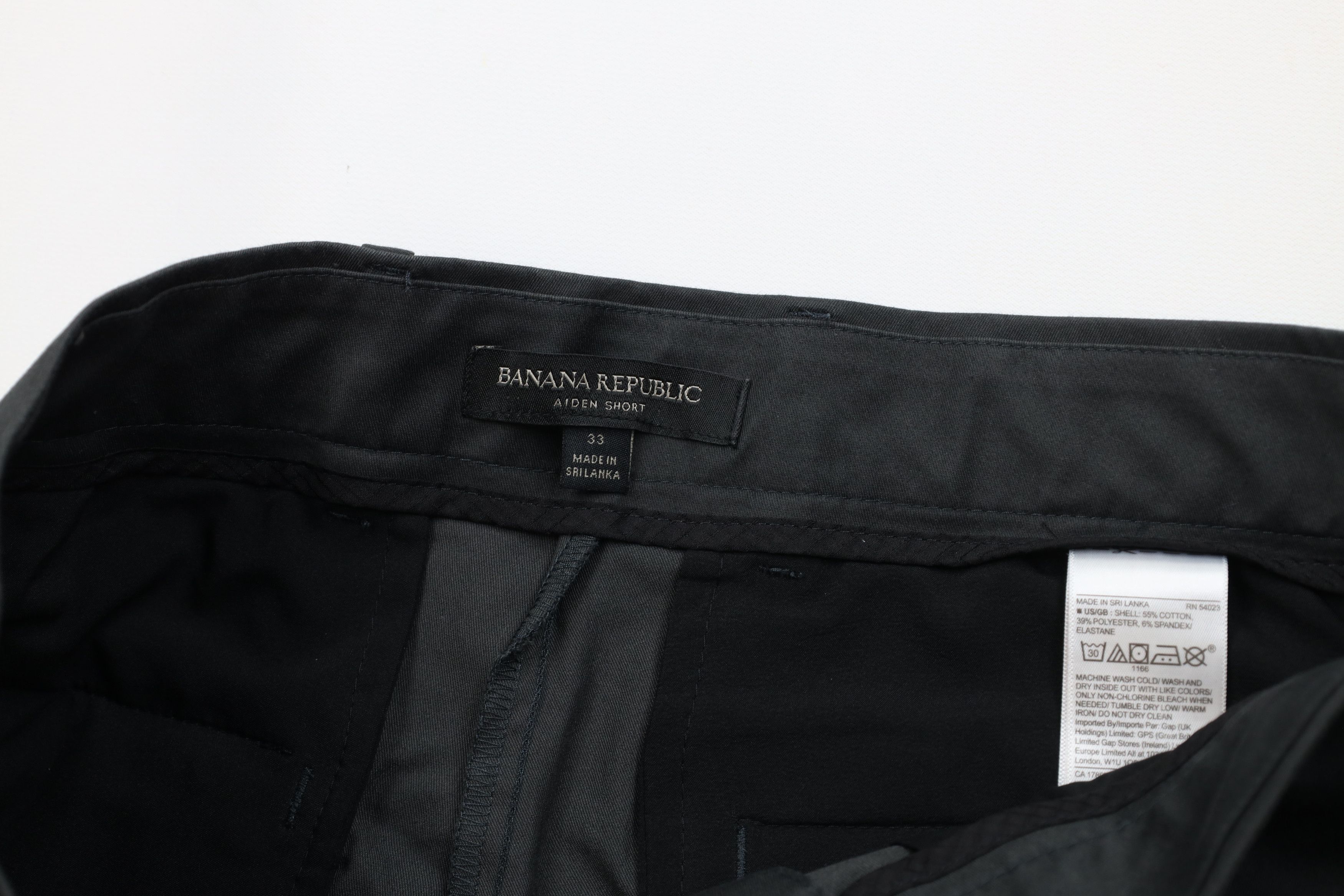 Banana Republic Banana Republic Above Knee Aiden Chino Shorts Charcoal Gray Size US 33 - 7 Thumbnail