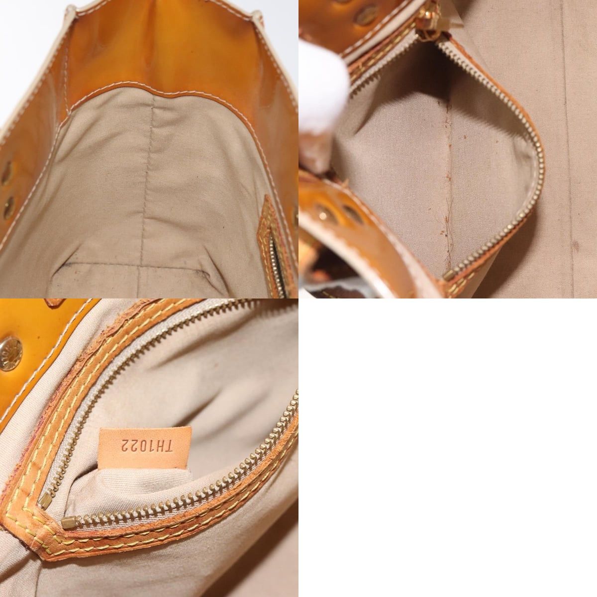Louis Vuitton LOUIS VUITTON Monogram Vernis Reade PM Hand Bag Beige M91334 Size ONE SIZE - 12 Thumbnail