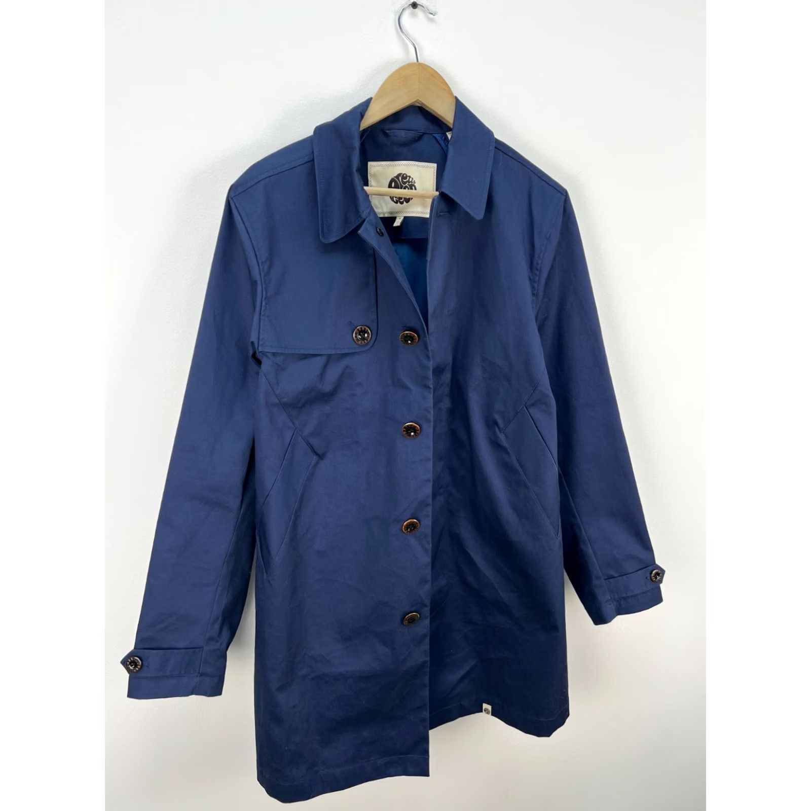 Pretty Green Pretty Green Trench Coat Navy Mens Size M Jacket Coat Size US M / EU 48-50 / 2 - 5 Thumbnail