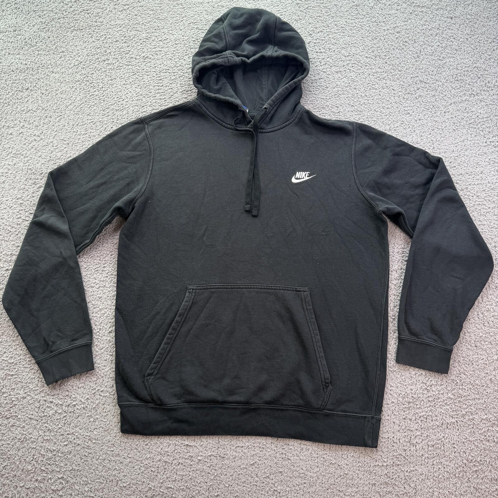 Nike Vintage Nike Mini Swoosh Hoodie Black PulloverY2K Sweatshirt Size US M / EU 48-50 / 2 - 1 Thumbnail