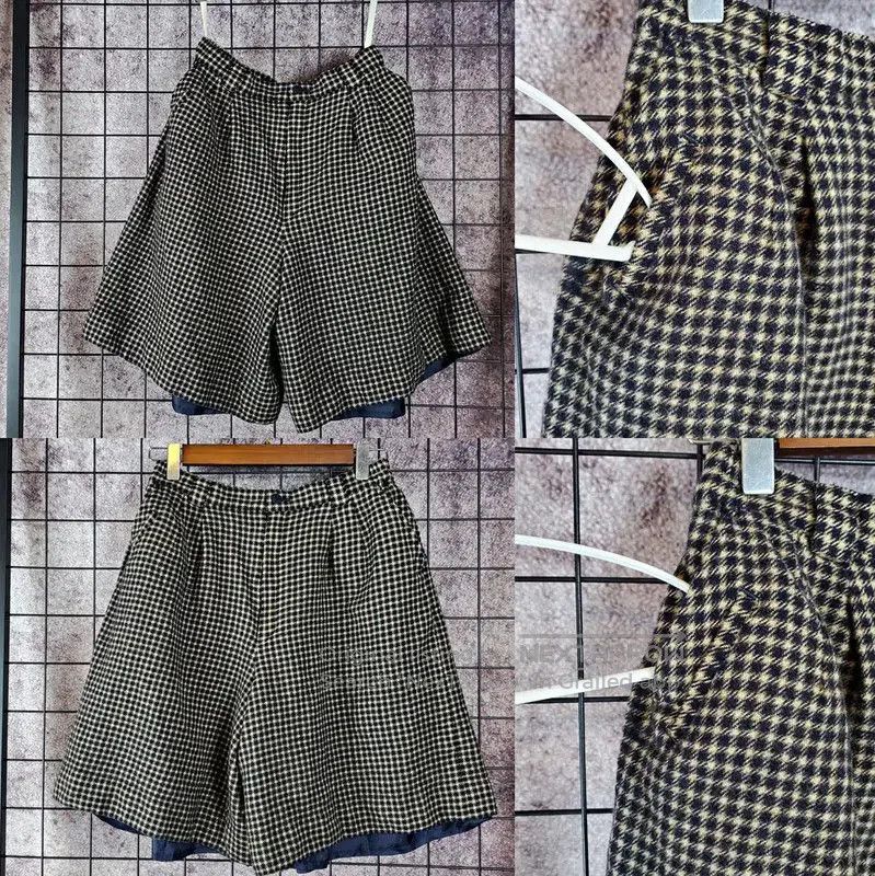 Burberry Burberry Khaki Wool Logo Check Pants. Size 24" / US 00 / IT 34 - 1 Thumbnail