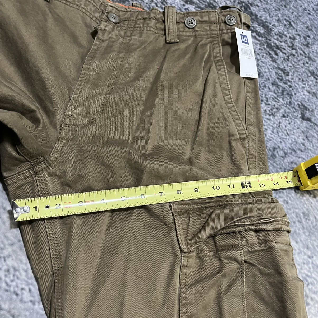 Gap VINTAGE Y2K GAP BAGGY WIDE LEG GRUNGE SKATER CARGO PANTS NEW Size US 36 / EU 52 - 16 Thumbnail
