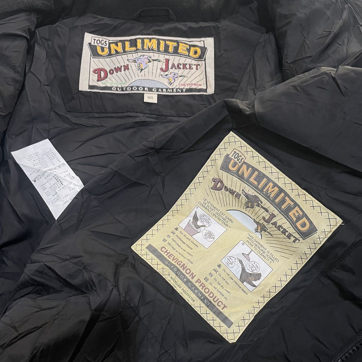 Chevignon × Vintage Vintage Chevignon Togs Puffer Jacket Down Boxy Cropped Short Size US L / EU 52-54 / 3 - 8 Thumbnail
