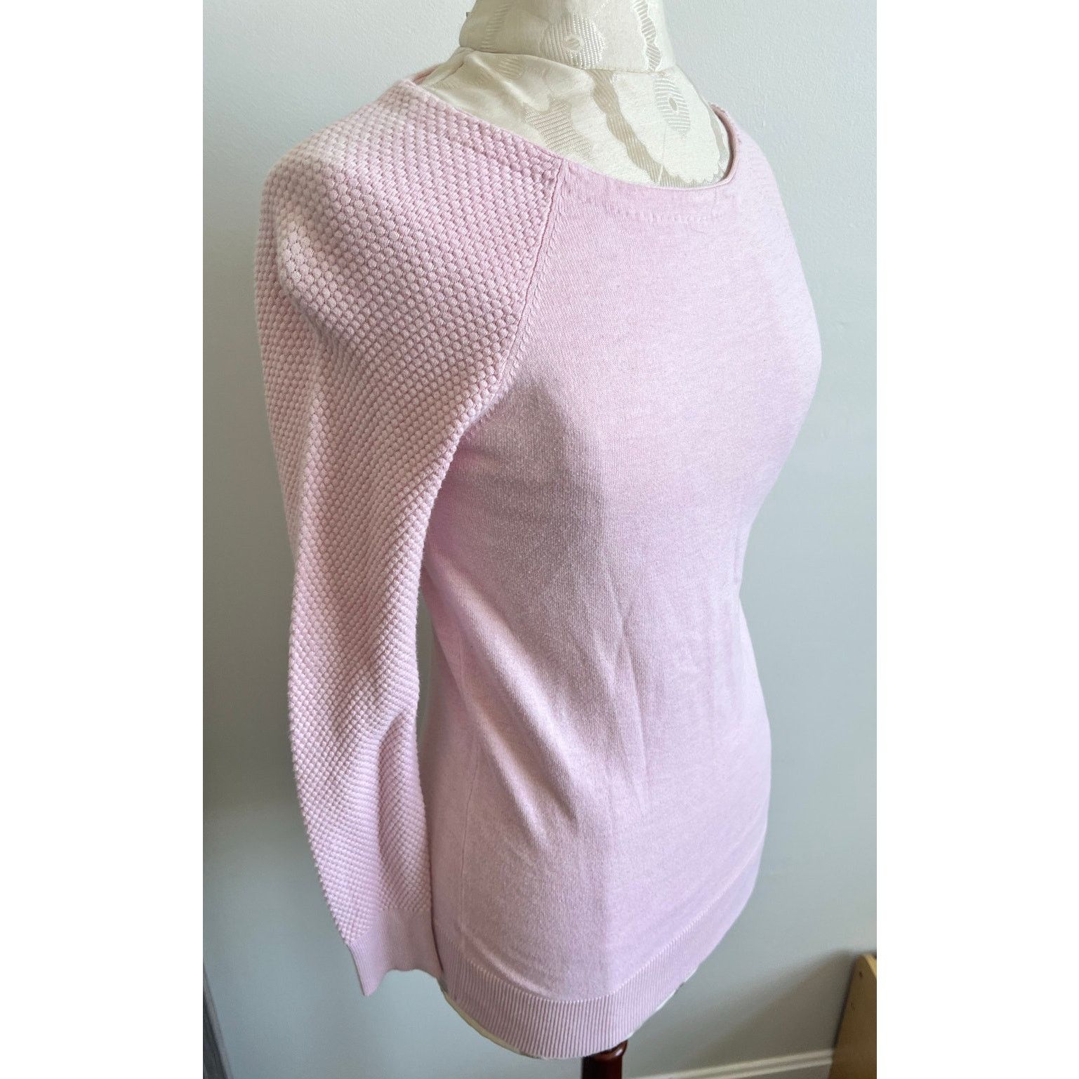 Loft Loft Long Sleeve Cotton Blend Pullover Knit Sweater XS Size XS / US 0-2 / IT 36-38 - 3 Thumbnail