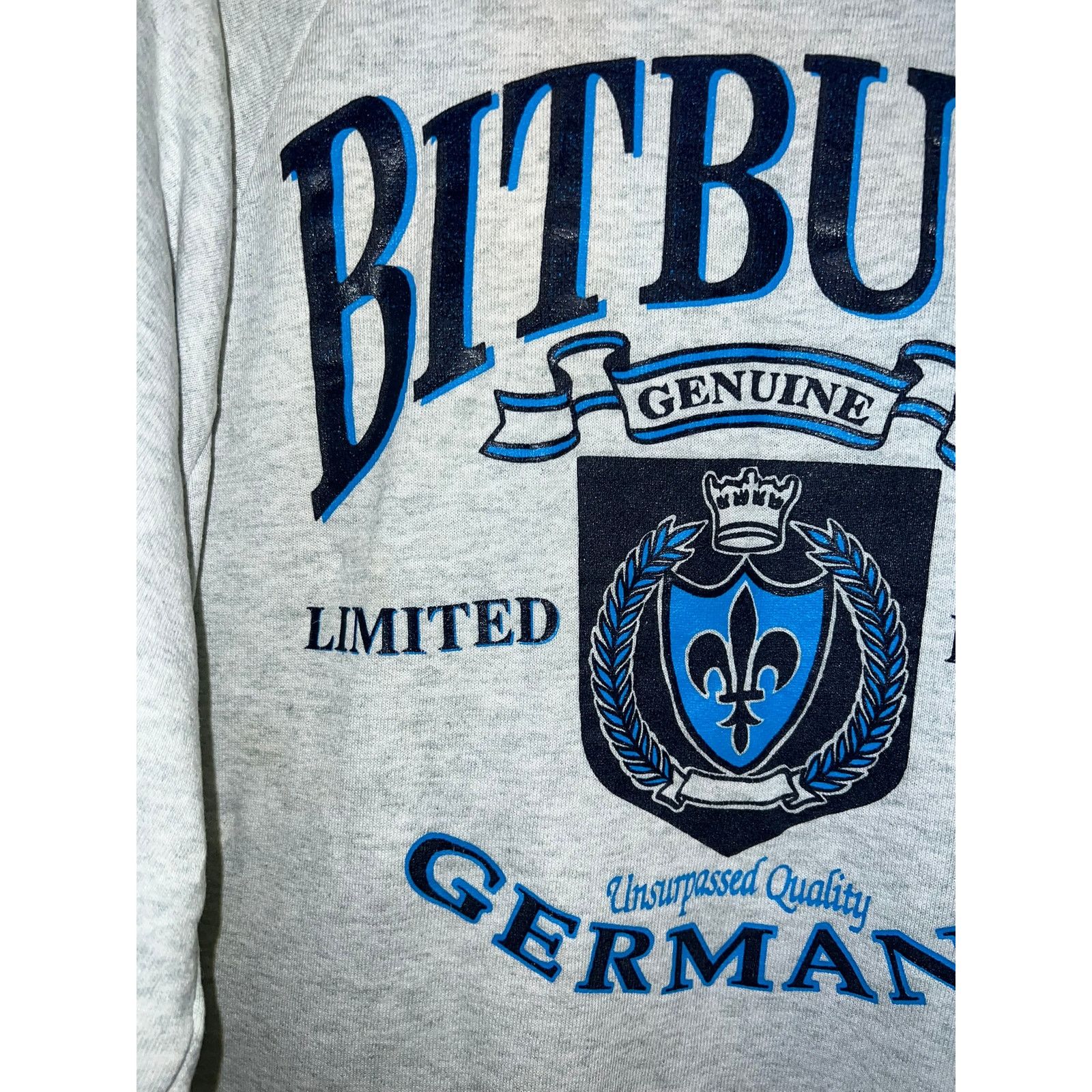 Vintage Vintage Germany Sweatshirt Bitburg Gray Crewneck 90s VTG 2XL Size US XXL / EU 58 / 5 - 3 Thumbnail