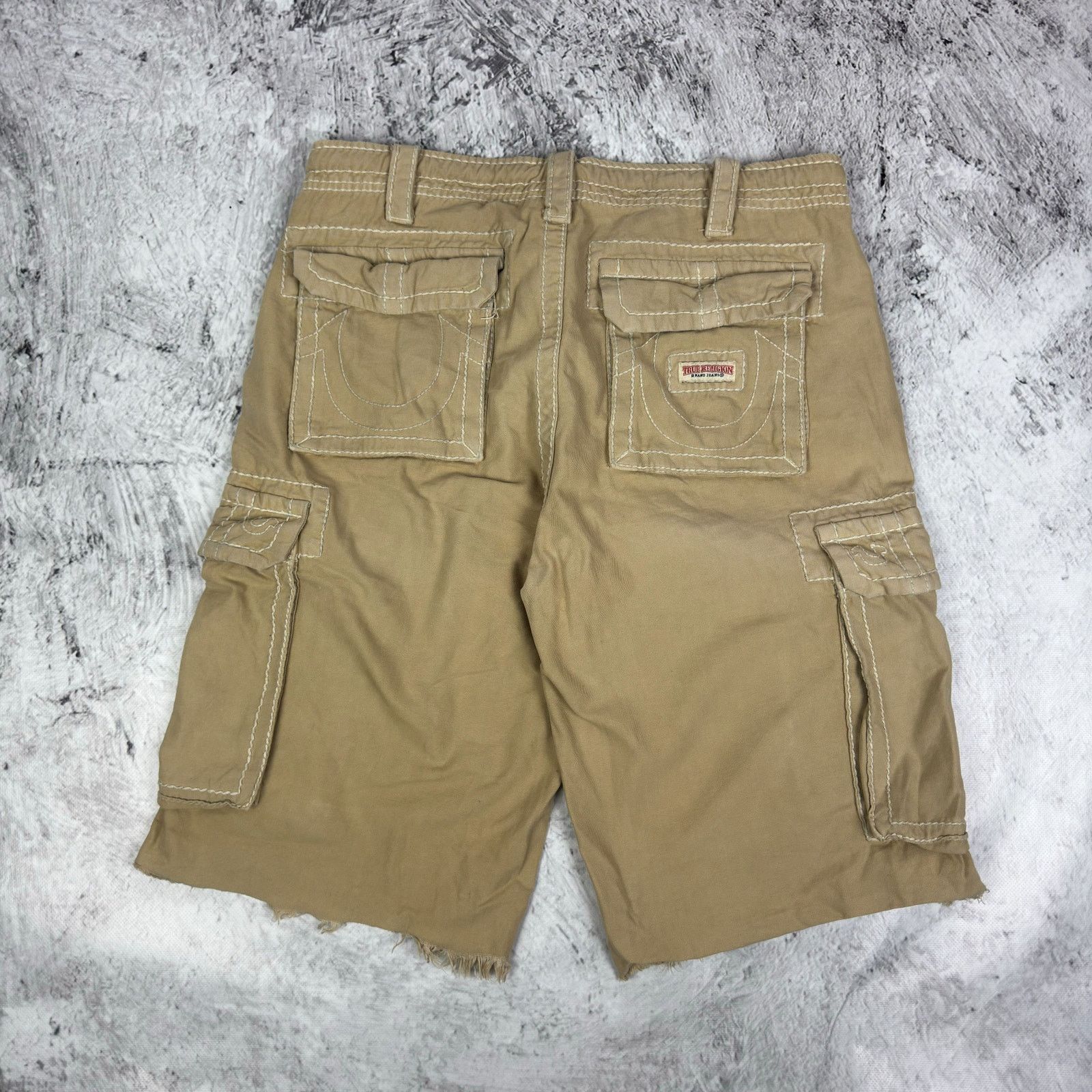 True Religion True Religion Men Beige Cotton Outdoor Hiking Cargo Short 30 Size US 30 / EU 46 - 2 Thumbnail
