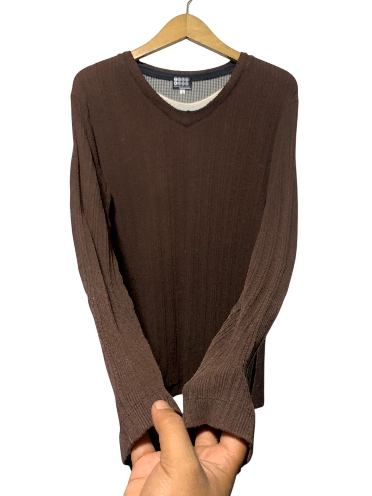 Takeo Kikuchi 2000s Takeo Kikuchi triple layer collar thermal longsleve Size US M / EU 48-50 / 2 - 2 Thumbnail