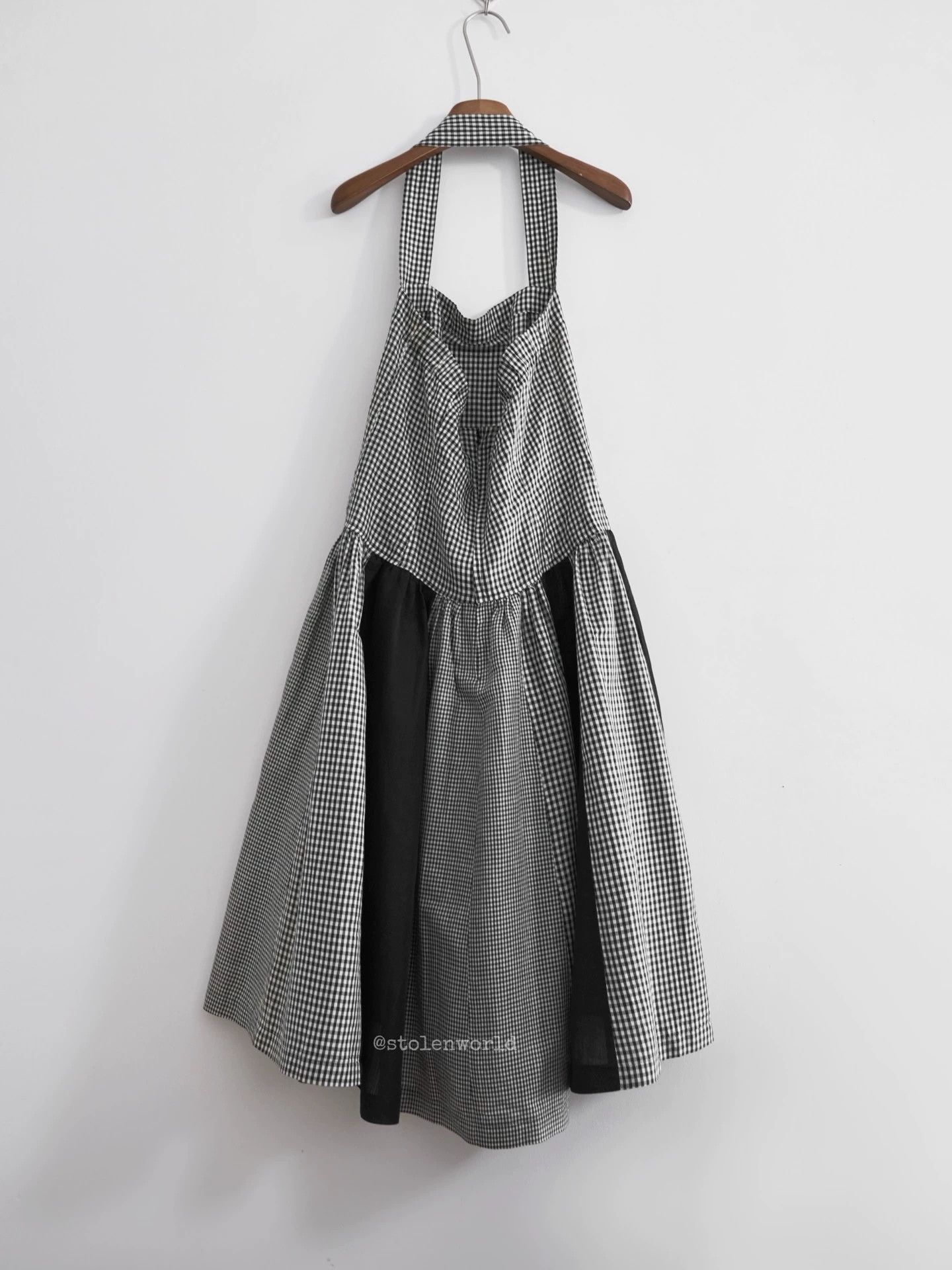 Comme des Garcons Comme des Garçons Halterneck Black White Check Dress M Size M / US 6-8 / IT 42-44 - 3 Thumbnail