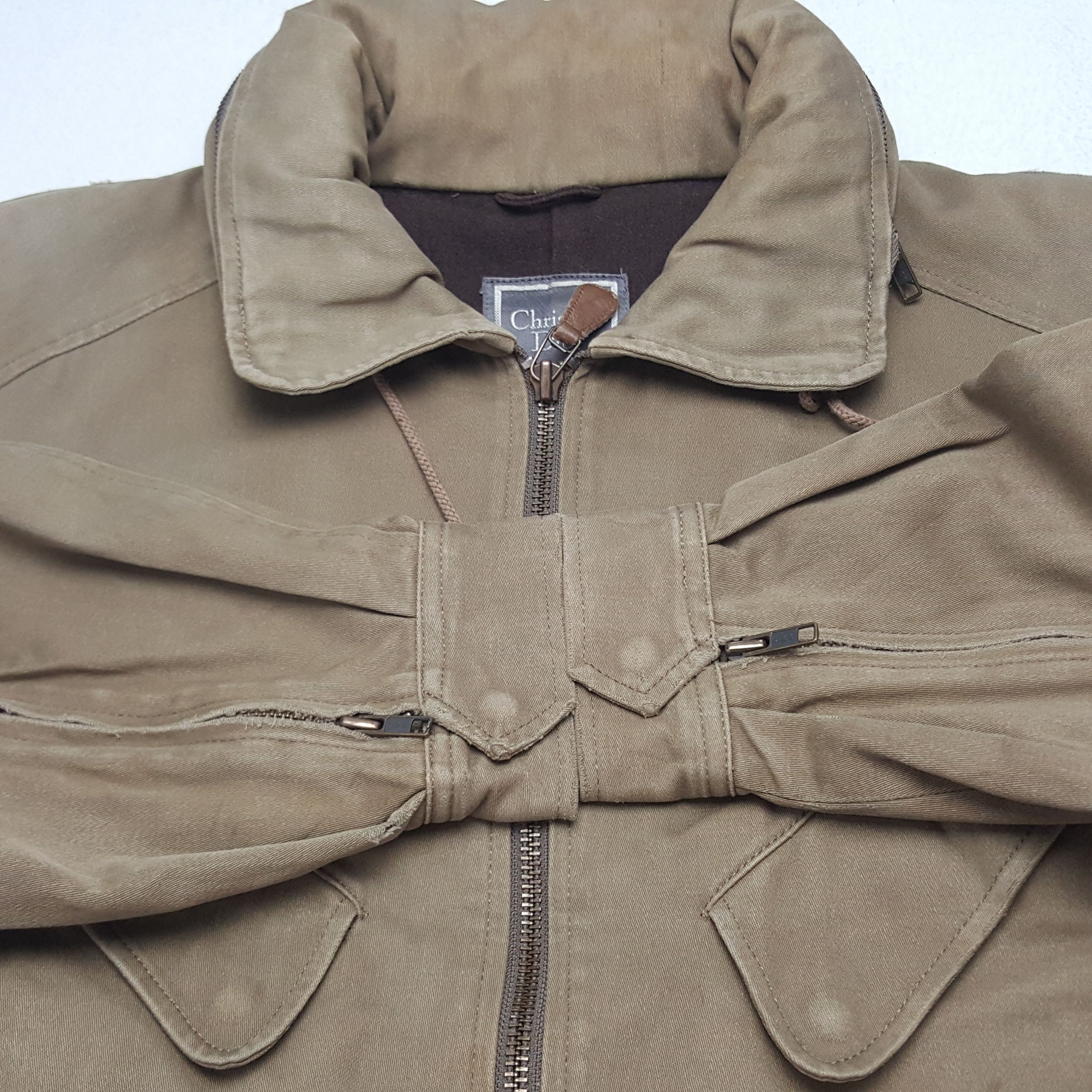 Christian Dior Monsieur × Vintage Vintage Christian Dior Custom Spell Out Zipper Jacket Size US M / EU 48-50 / 2 - 11 Thumbnail