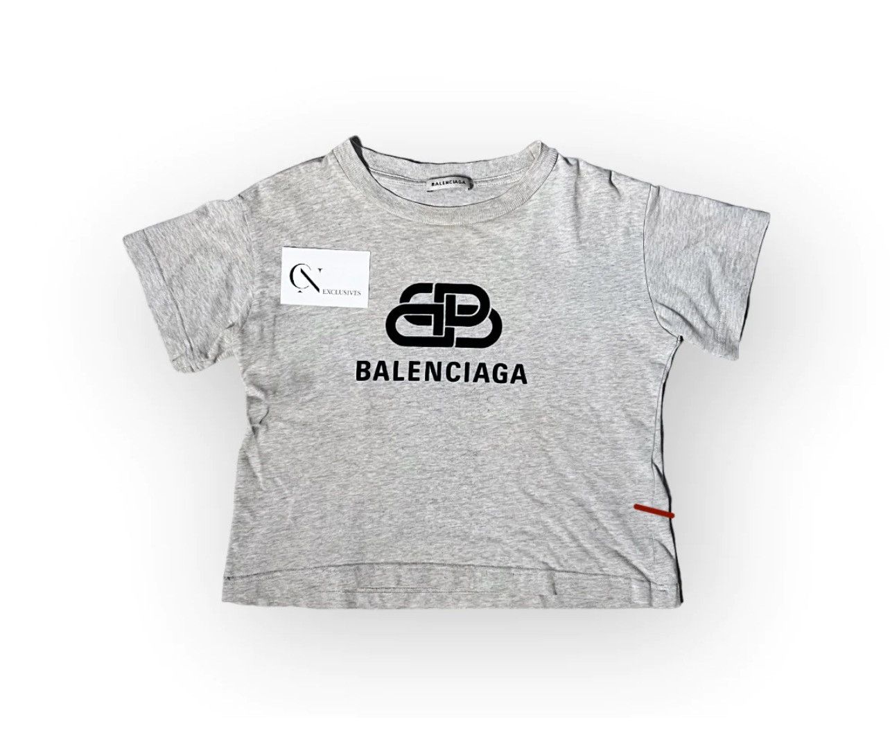Balenciaga Balenciaga Interlock Crop T-Shirt Size S / US 4 / IT 40 - 1 Thumbnail