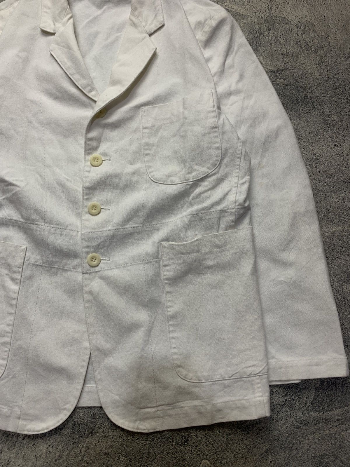Yohji Yamamoto 🐍 Archived Yohji Yamamoto AAR D’urban Cotton Blazer Jacket Size US L / EU 52-54 / 3 - 2 Thumbnail