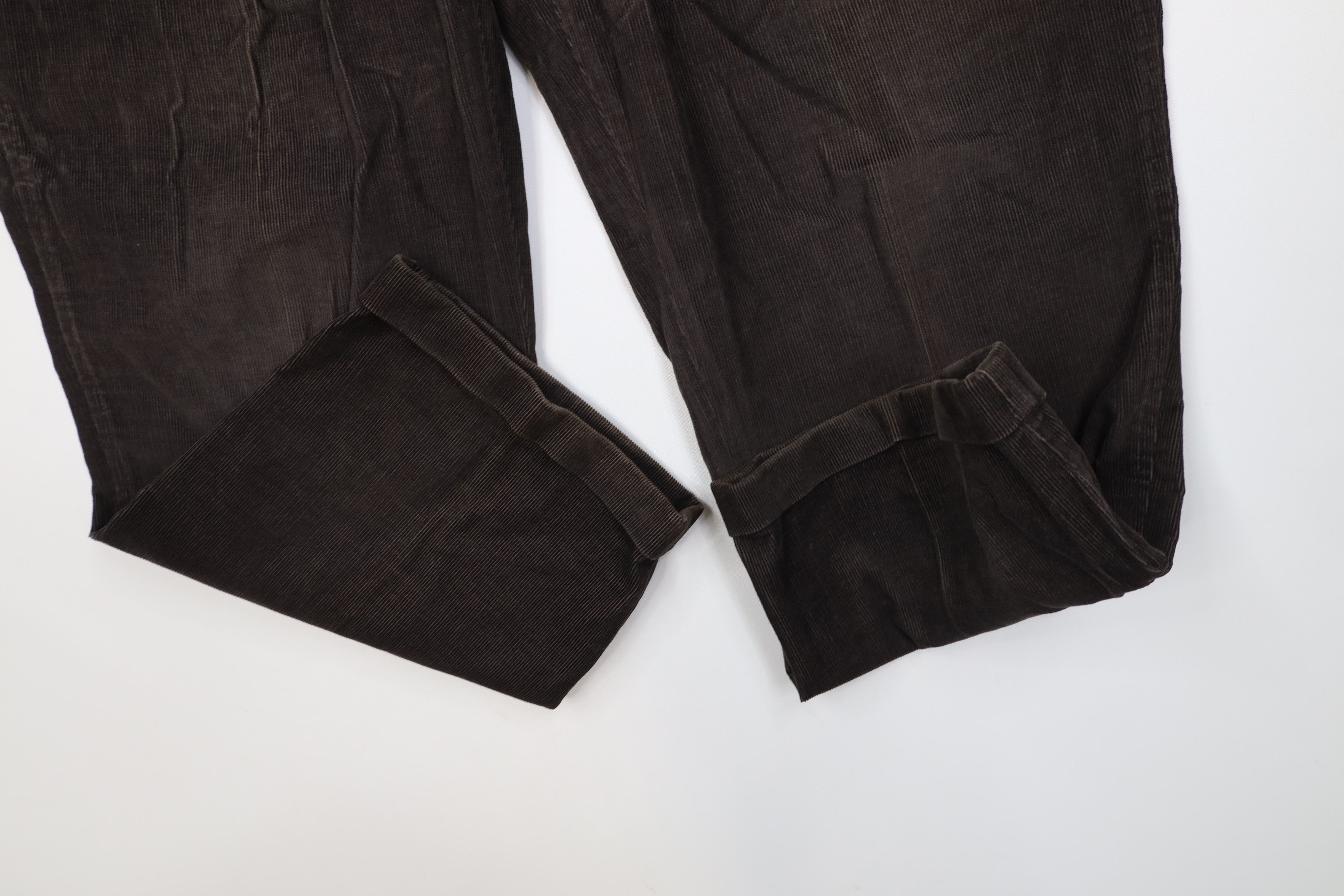 Lands' End Vintage 90s Lands End Wide Leg Corduroy Chino Pants USA Size US 38 / EU 54 - 5 Thumbnail