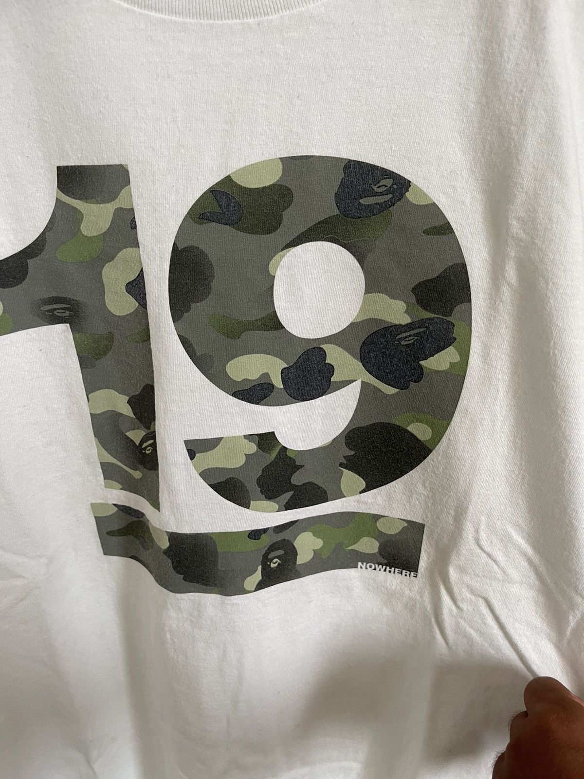 Bape Nowhere 19th Anniversary Tee Size US L / EU 52-54 / 3 - 3 Thumbnail