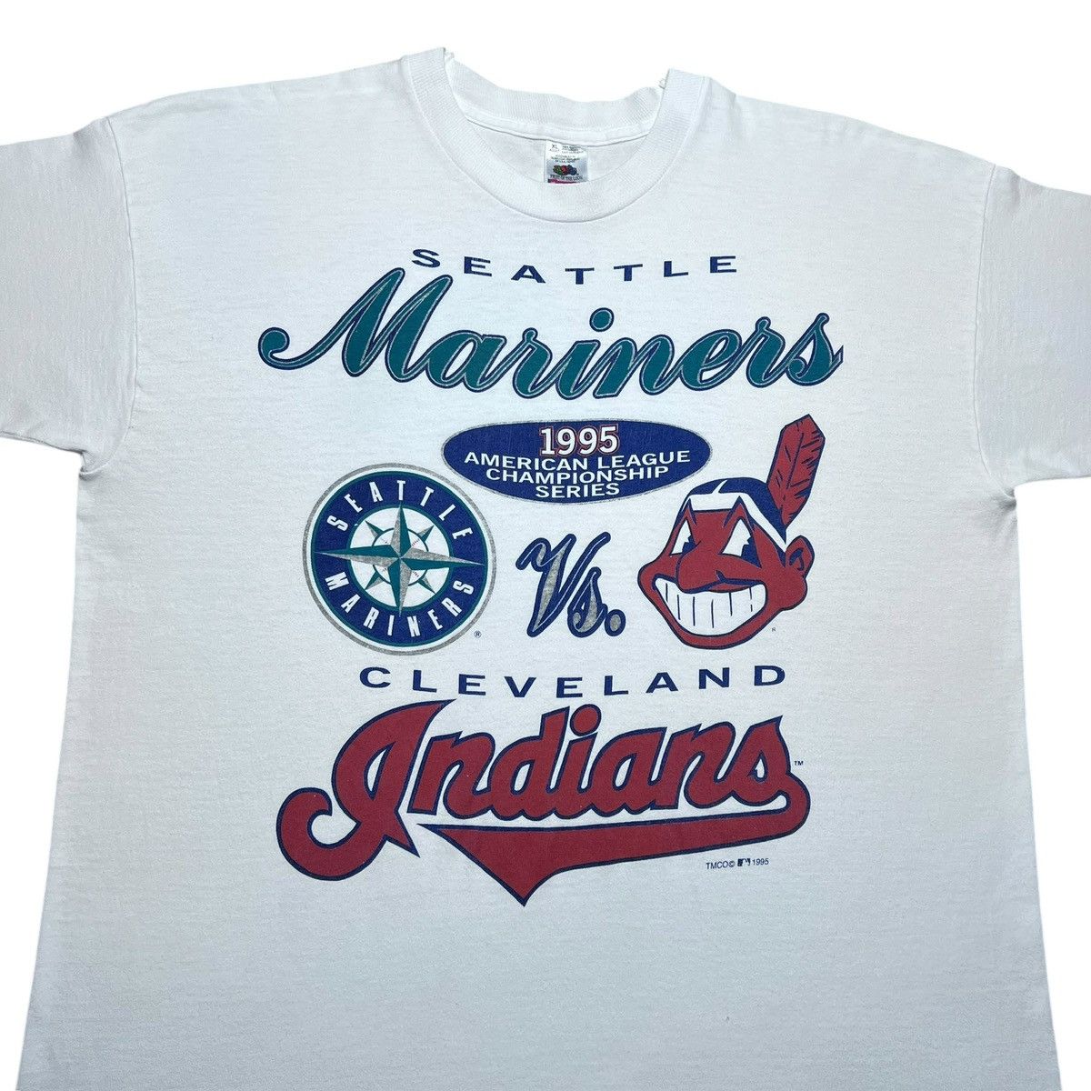 MLB MLB Championship Seattle Mariners Cleveland Indians T-Shirt Size US XL / EU 56 / 4 - 4 Thumbnail