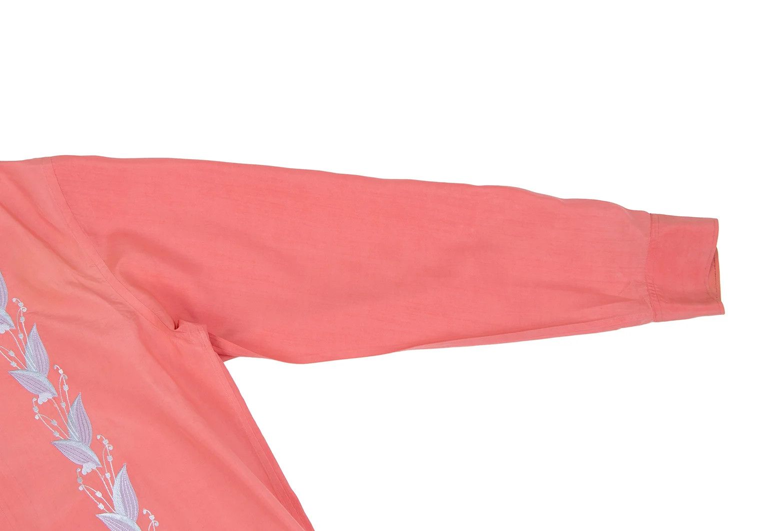 Yohji Yamamoto Yohji Yamamoto Floral Embroidery Silk Shirt Size US M / EU 48-50 / 2 - 9 Thumbnail