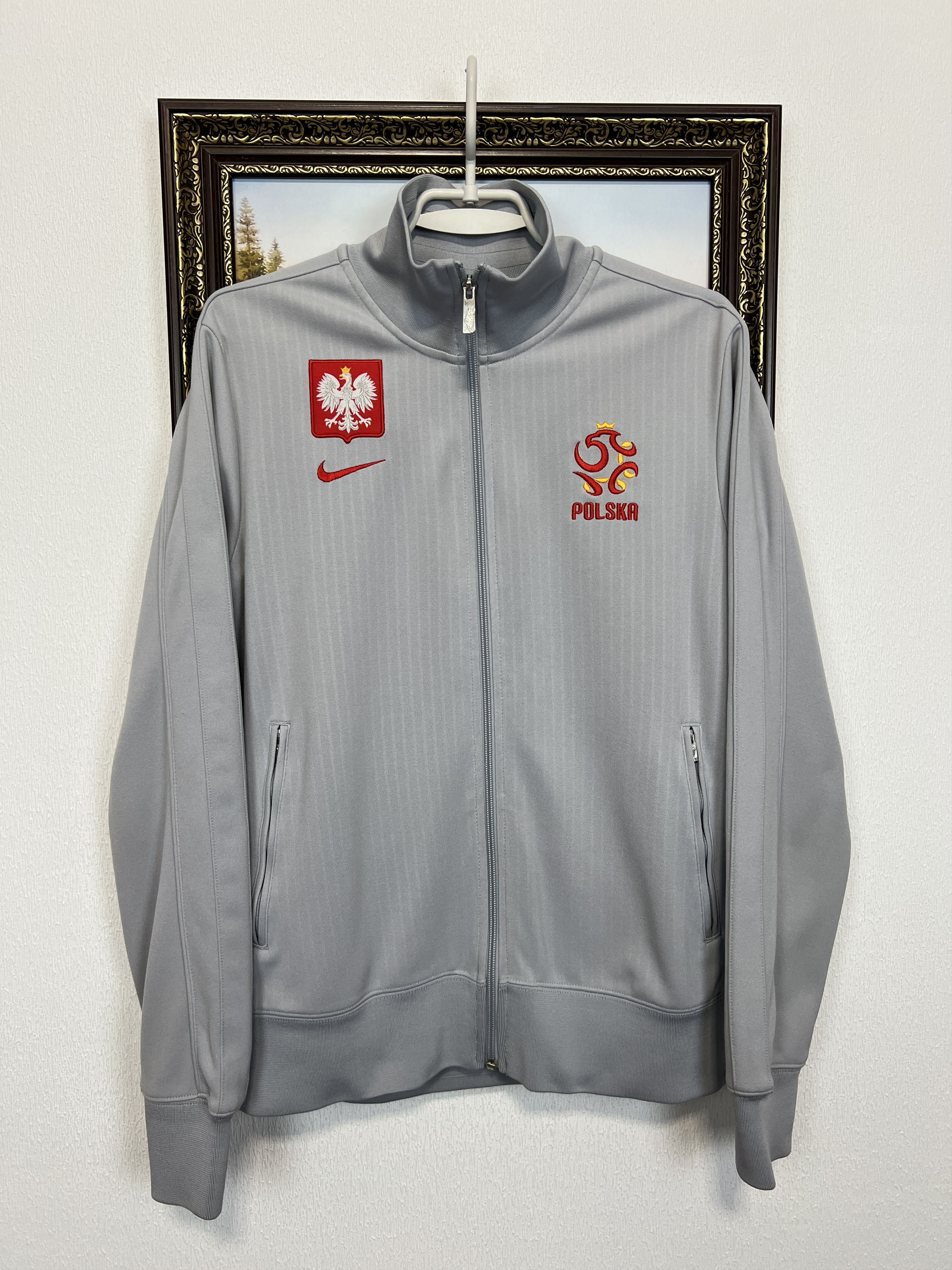 Nike Vintage Poland Football Jacket Soccer Track Top Zip Rare Size US M / EU 48-50 / 2 - 1 Thumbnail