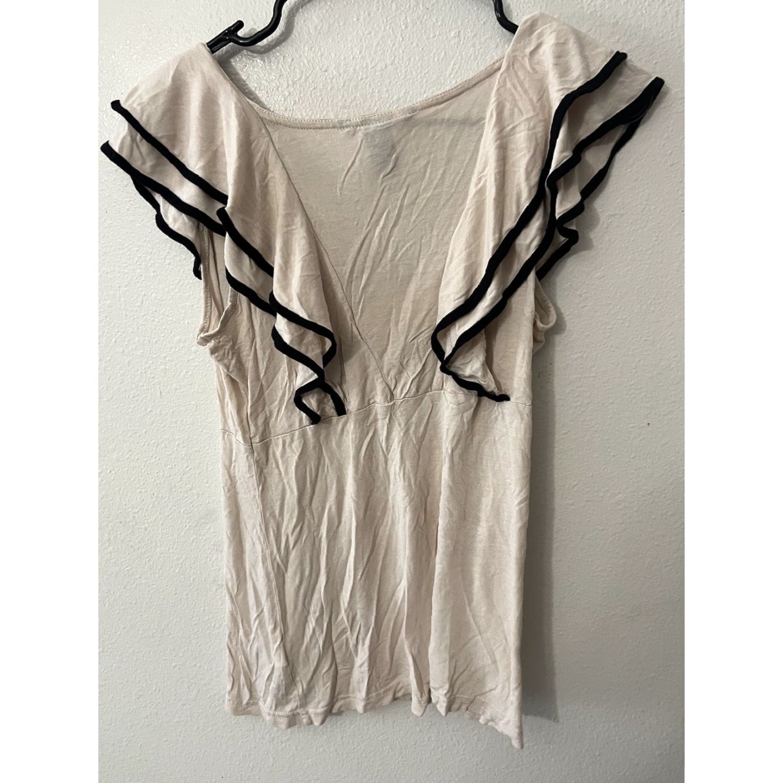 H&M H&M Shirt Womens Tank Sleeveless Knit Crew Neck Beige M Medium Size M / US 6-8 / IT 42-44 - 3 Thumbnail