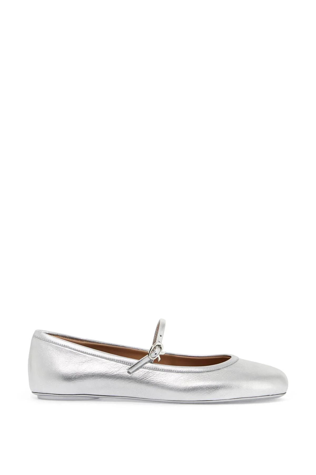Gianvito Rossi o1s22i1n1024 Carla Ballet Flats in Silver Size US 11 / IT 41 - 1 Thumbnail