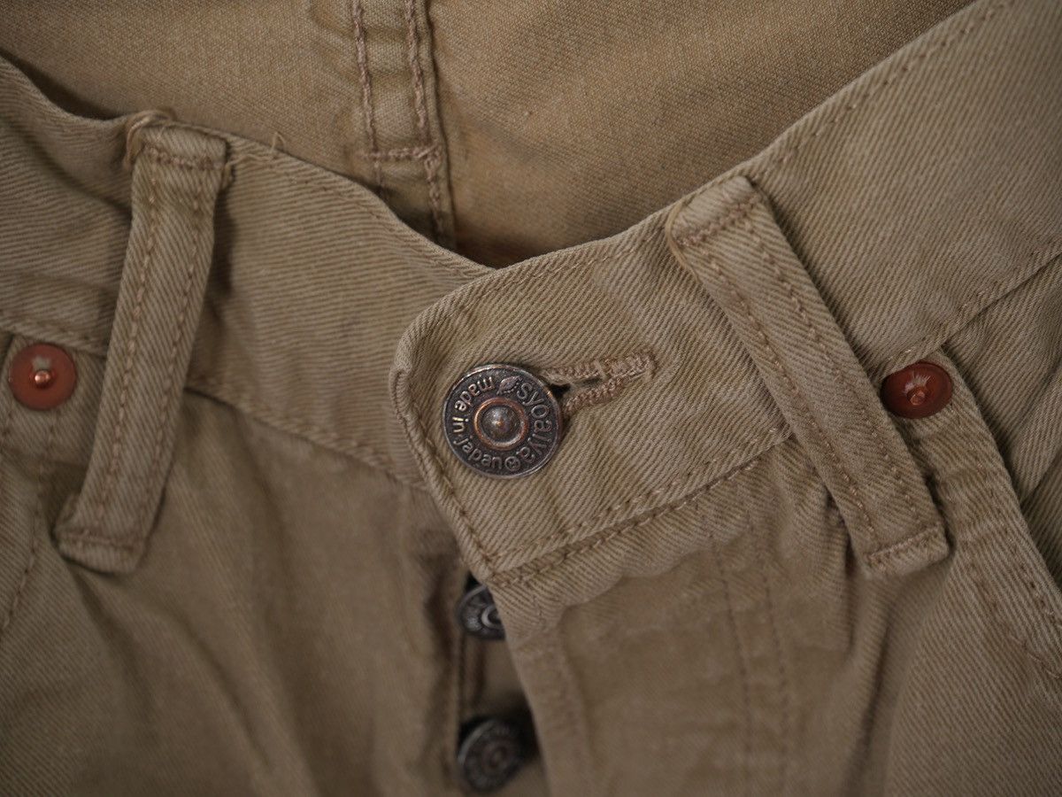 Pure Blue Japan Pure Blue Japan Selvedge Beige Pants Jeans Size US 29 - 7 Thumbnail