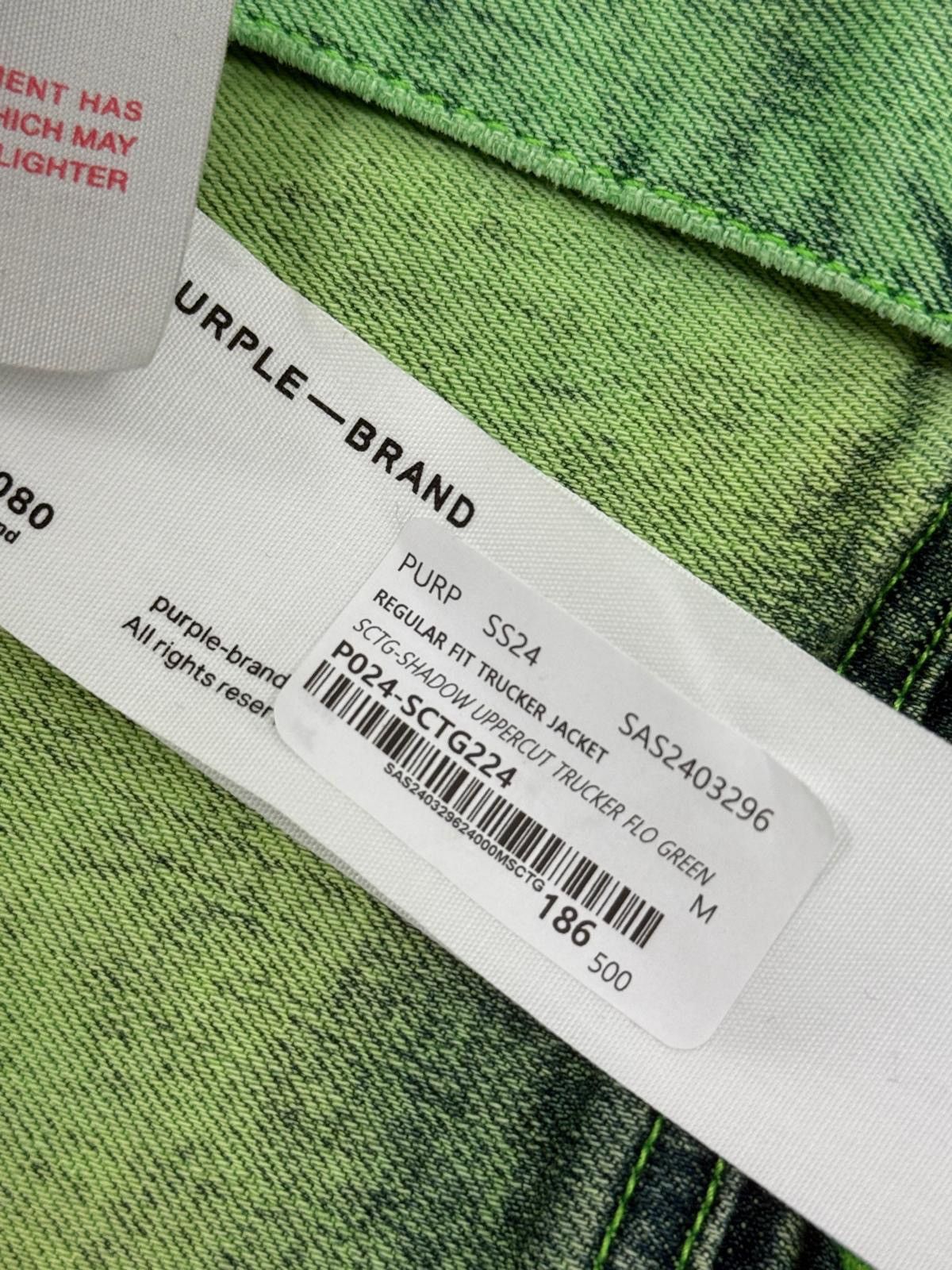 Purple Brand Purple Denim Green Shadow Jacket Size US M / EU 48-50 / 2 - 3 Thumbnail