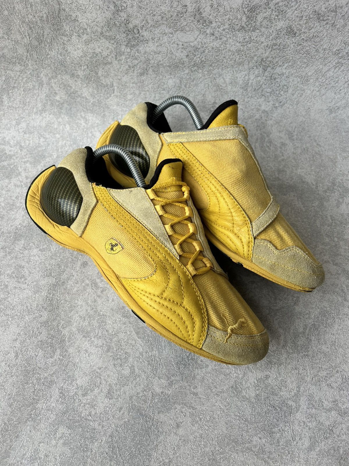 Puma Vintage Sample Puma Ferrari Yellow Racing Trainers Size US 9 / EU 42 - 1 Thumbnail