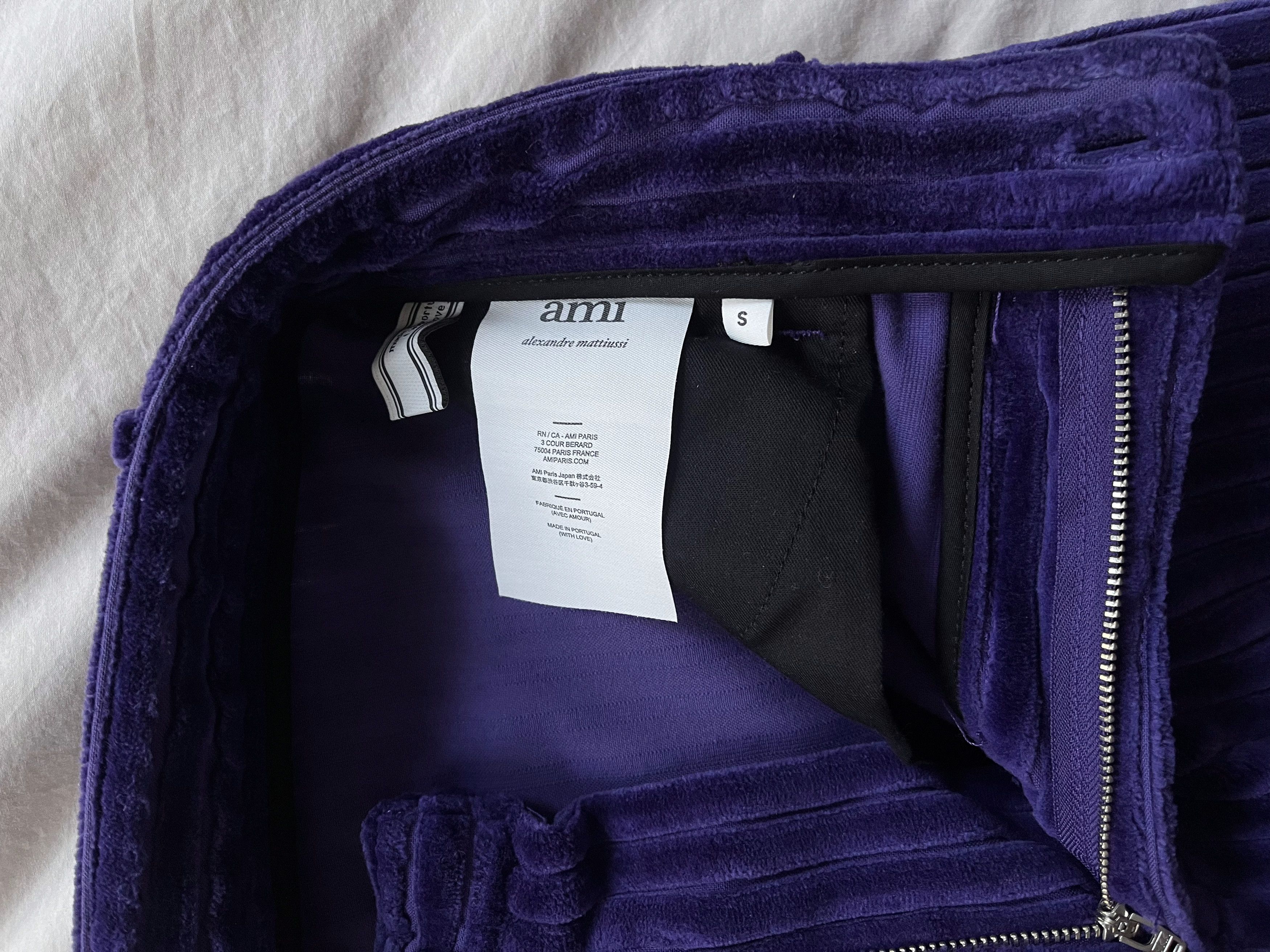 AMI Purple Corduroy Trousers Size US 28 / EU 44 - 8 Thumbnail