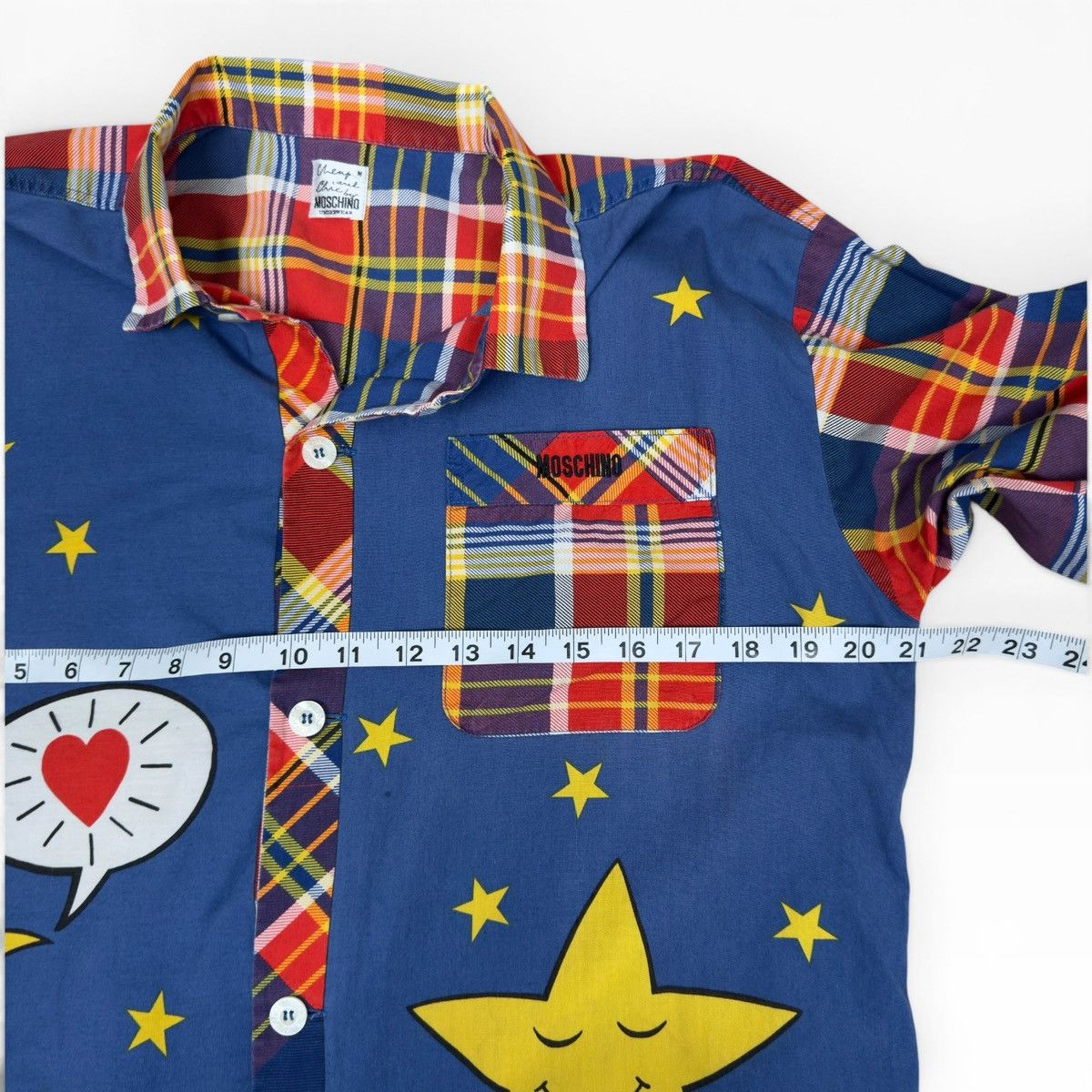Moschino Moschino Cheap & Chic RARE VTG Shirt Moon Patchwork Japan M Size M / US 6-8 / IT 42-44 - 3 Thumbnail