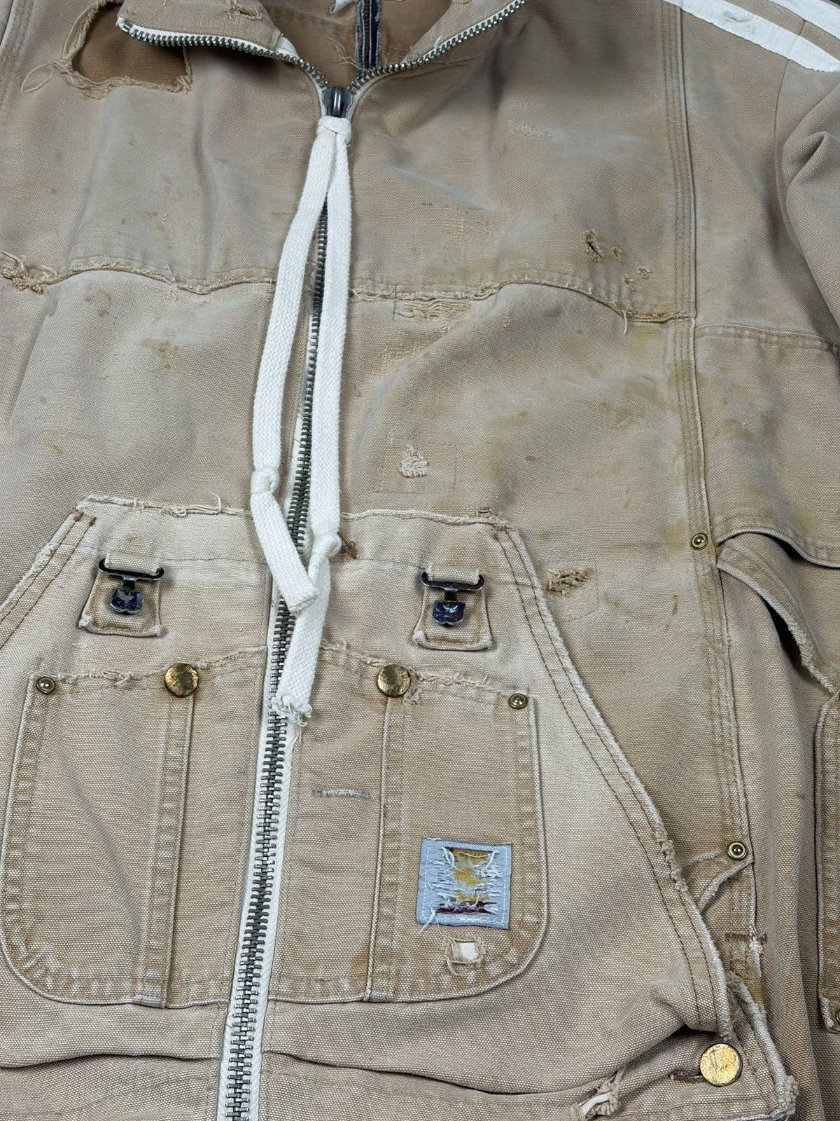 Greg Lauren Carhartt Canvas Track Jacket Size US XL / EU 56 / 4 - 2 Thumbnail
