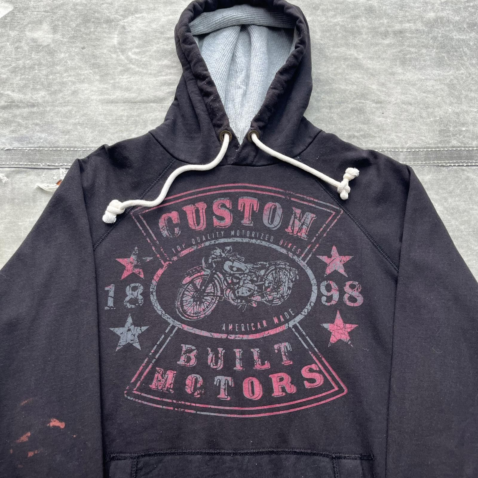 Vintage Vintage Y2K Roebuck & Co. Motorcycle Grunge Thermal Hoodie Size US M / EU 48-50 / 2 - 2 Thumbnail
