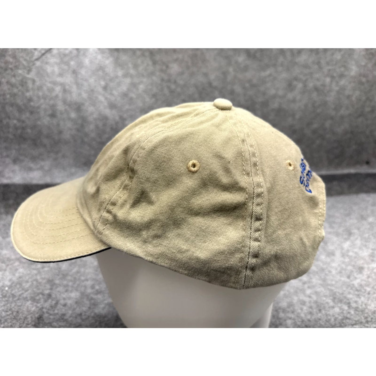 Vintage Chevron Hat Cap Snap Back Adult One Size Beige Cotton Twill Baseball Cap Adjustable Men Casual Size ONE SIZE - 4 Thumbnail