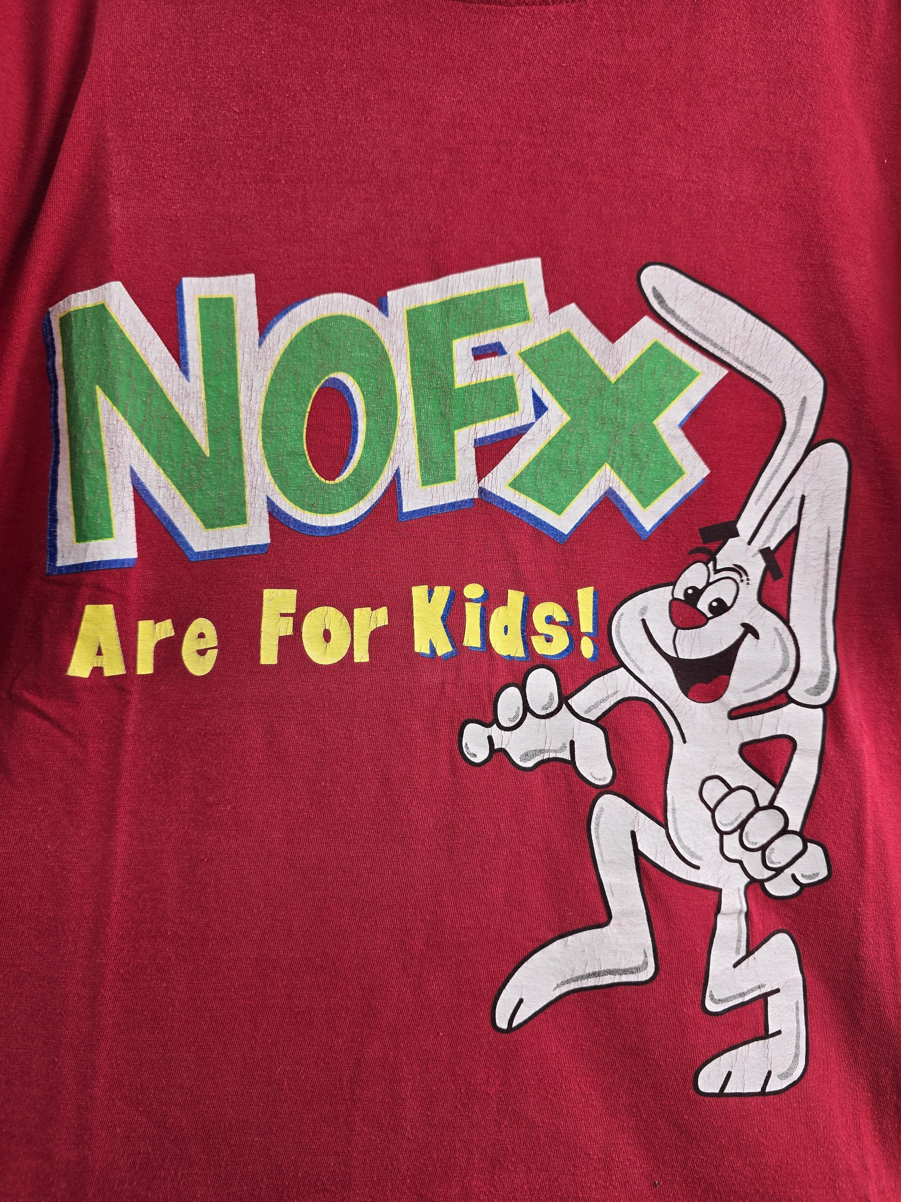 Band Tees × Vintage 90s Nofx Are for kids Vintage punk t shirt L 21.5" 27" Size US L / EU 52-54 / 3 - 3 Thumbnail