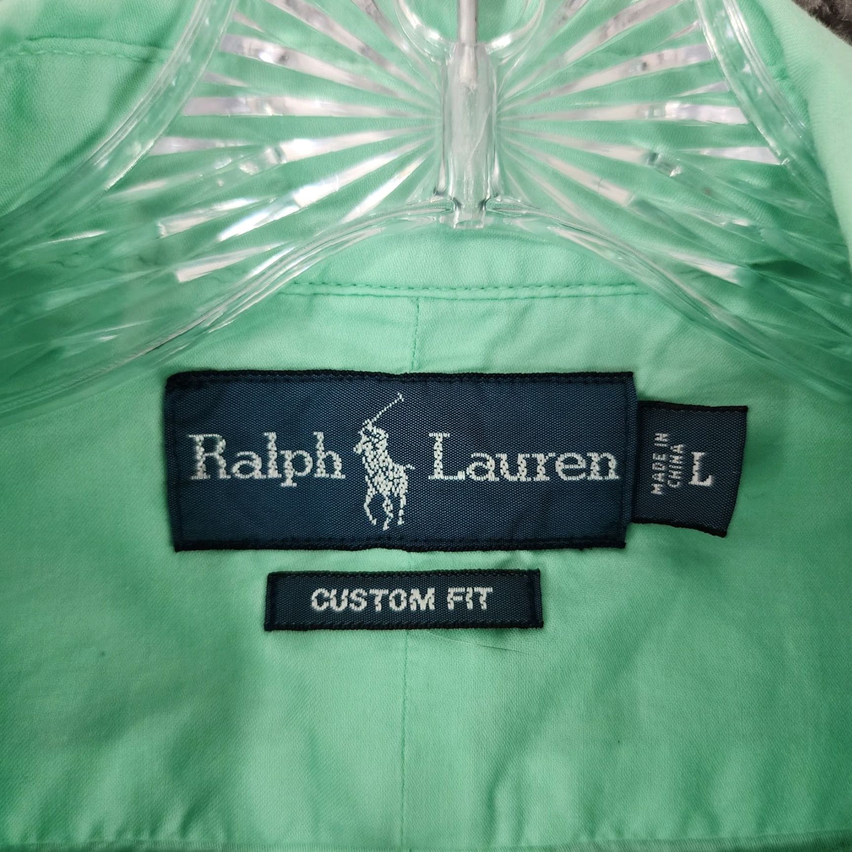 Ralph Lauren Ralph Lauren Button-Up Shirt Mens Long Sleeve Custom Fit Size L Green Size US L / EU 52-54 / 3 - 4 Thumbnail