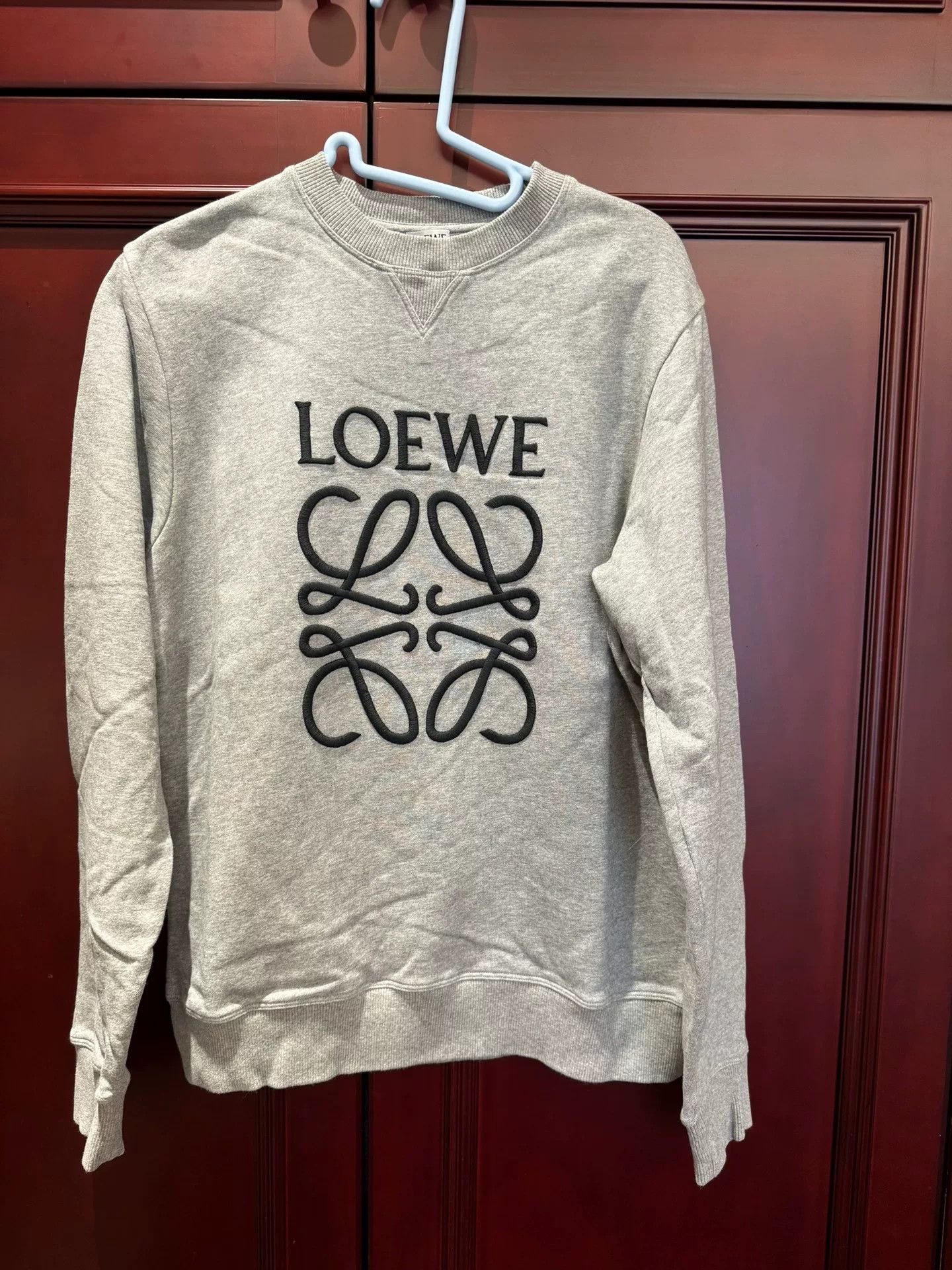 Loewe Loewe Gray Embroidered Crewneck Sweatshirt M Size US M / EU 48-50 / 2 - 1 Thumbnail