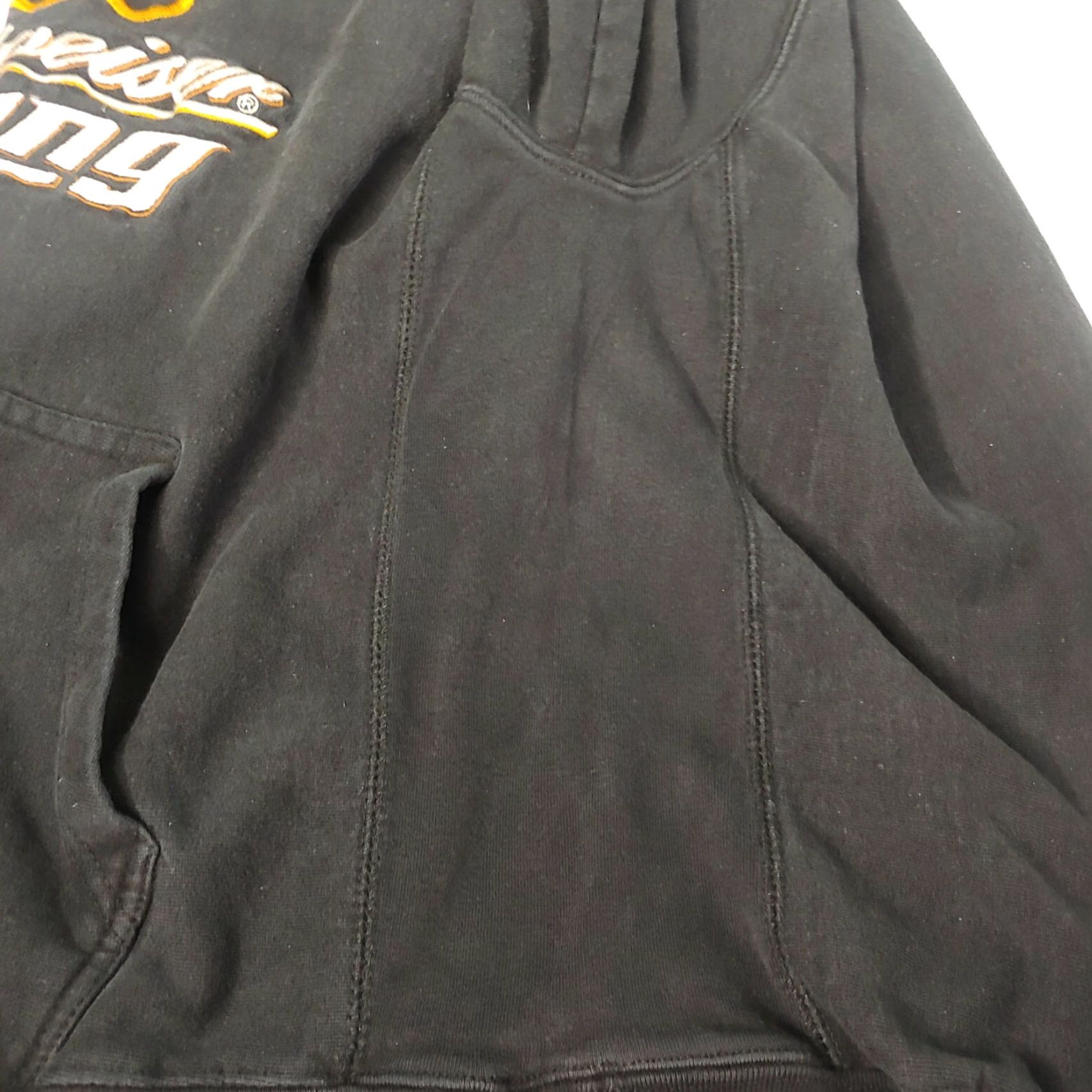 Budweiser BUD Racing Hooded Sweatshirt M Black Cotton Blend Reverse Weave Embroidered NASCAR Motorcross Beer Mens Hoodie Pullover Size US M / EU 48-50 / 2 - 6 Thumbnail
