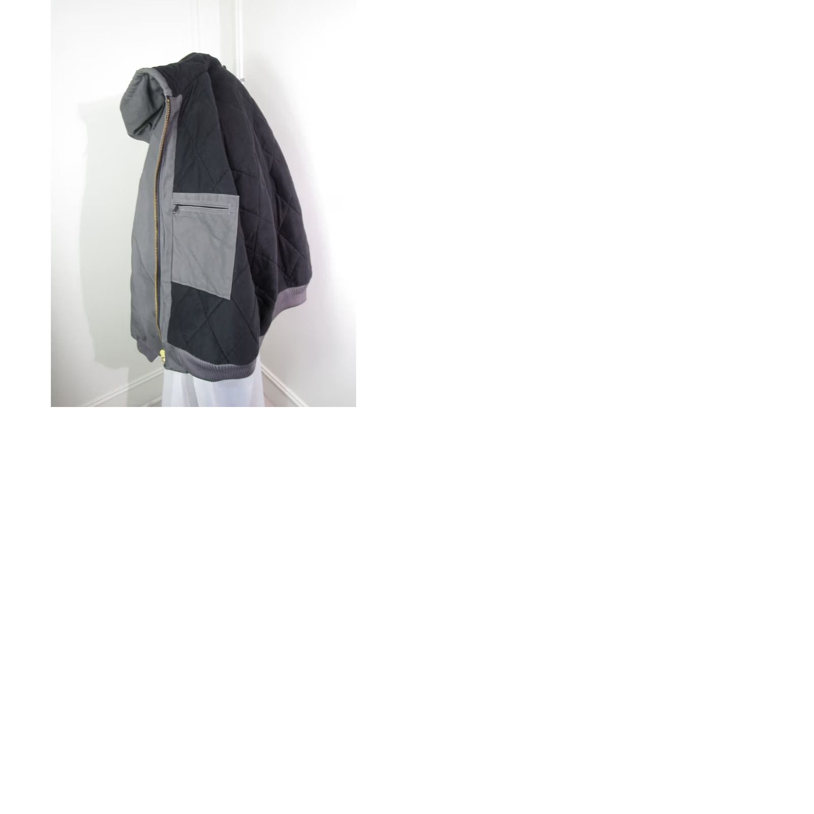 Carhartt VINTAGE Carhartt Jacket Men’s Faded Black Hooded Full Zip Workwear Duck Canvas 3XL Size US XXL / EU 58 / 5 - 9 Thumbnail