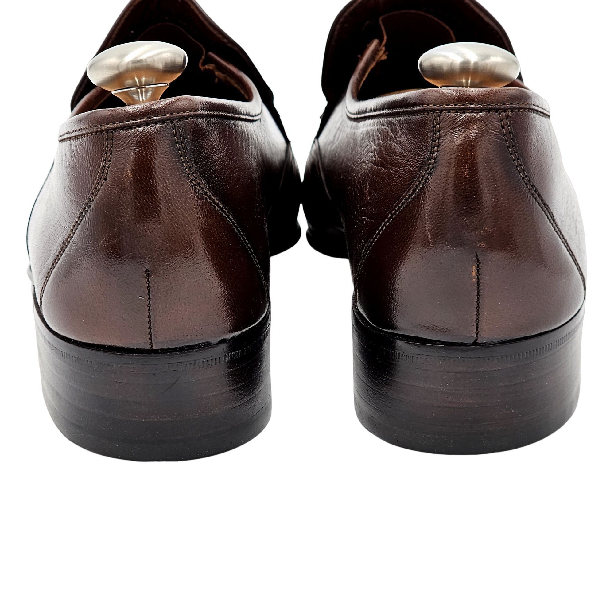 Bally NEW Vintage Bally Men 6.5E Brown Calfskin Leather Dress Shoe Size US 6.5 / EU 39-40 - 9 Thumbnail